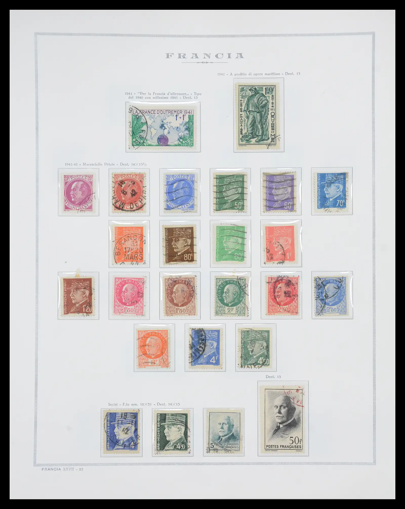 40110 0033 - Stamp collection 40110 France 1849-2000.