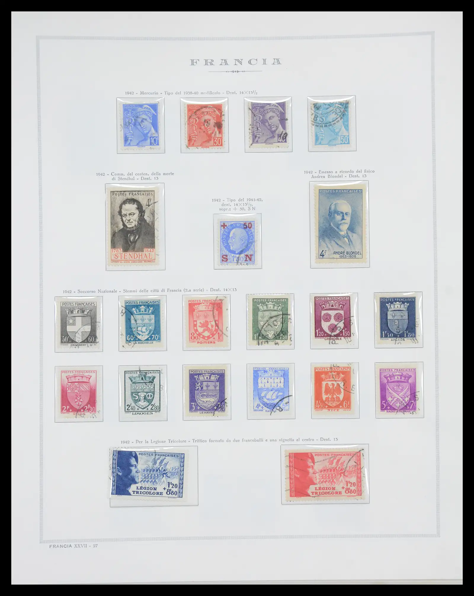 40110 0035 - Stamp collection 40110 France 1849-2000.