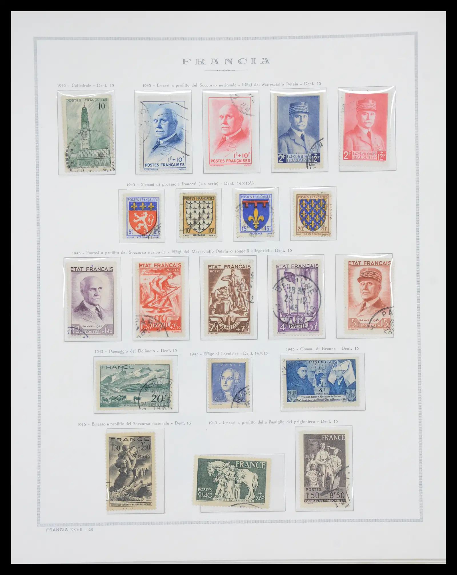 40110 0036 - Stamp collection 40110 France 1849-2000.