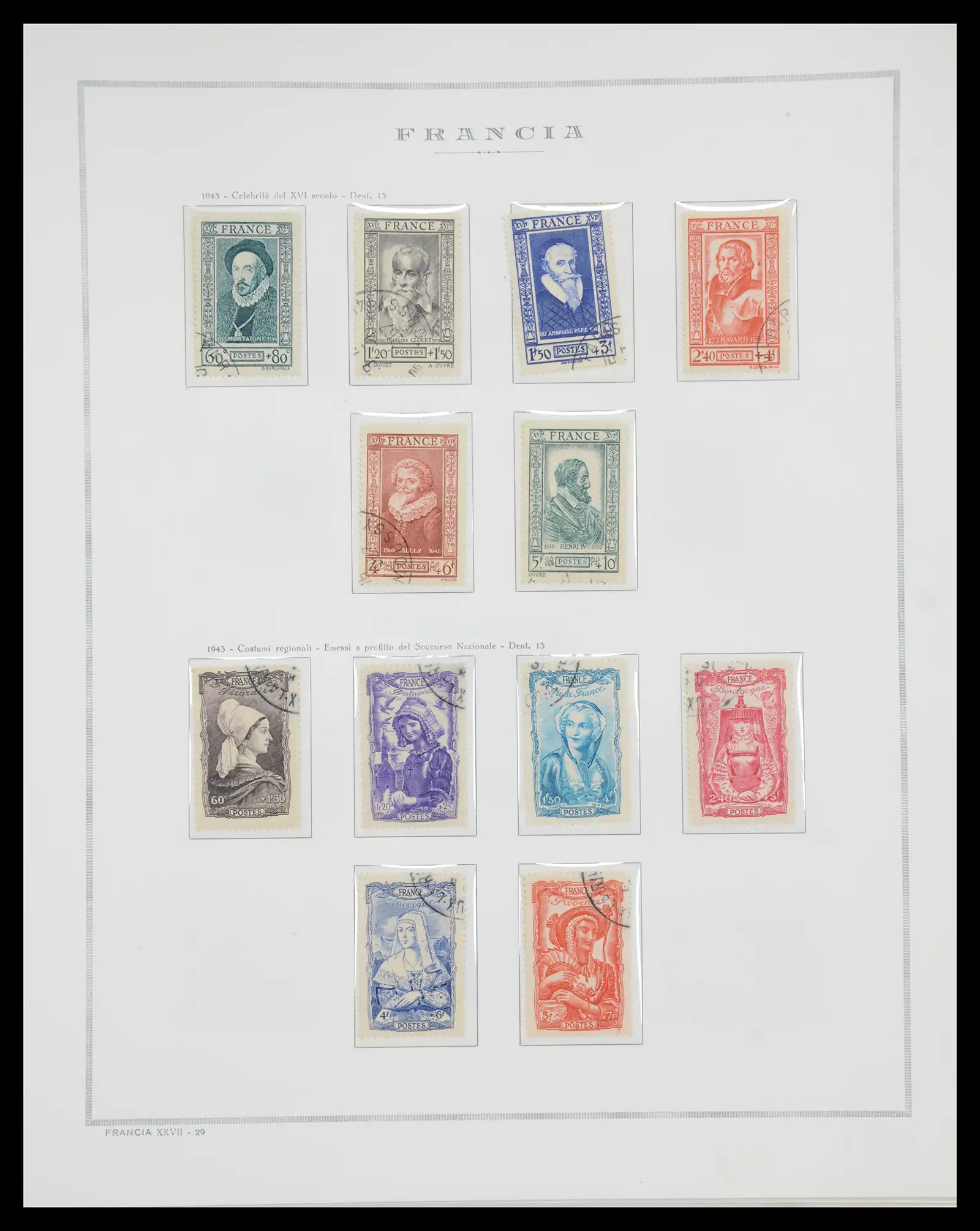 40110 0037 - Stamp collection 40110 France 1849-2000.