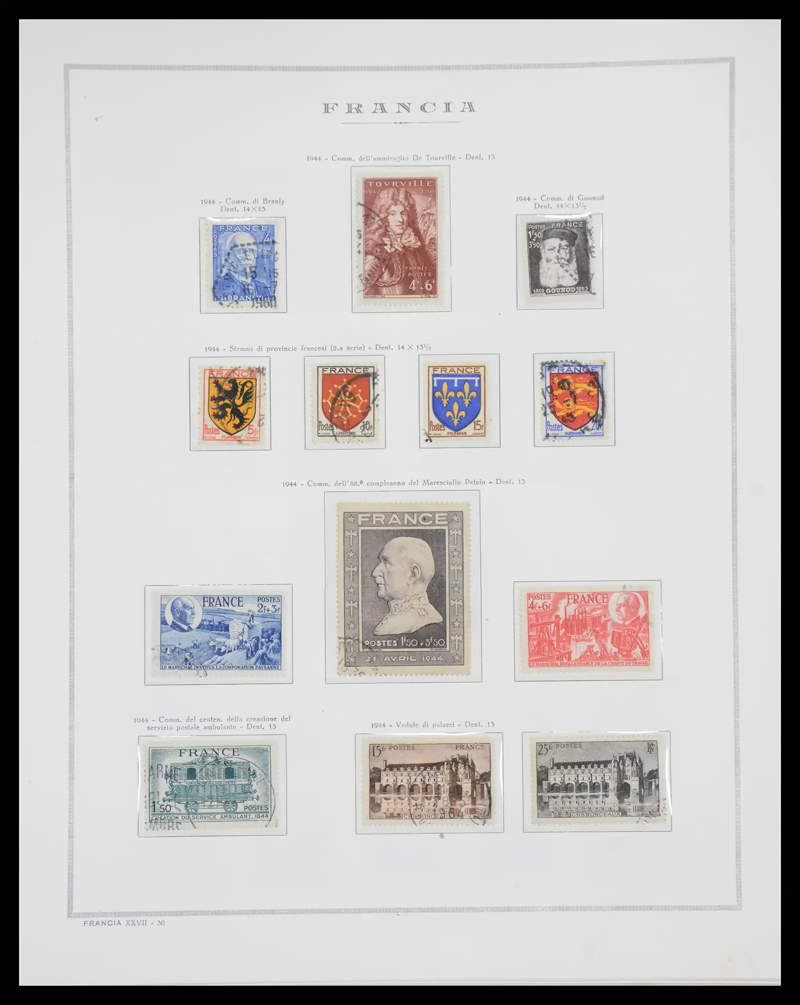40110 0038 - Stamp collection 40110 France 1849-2000.