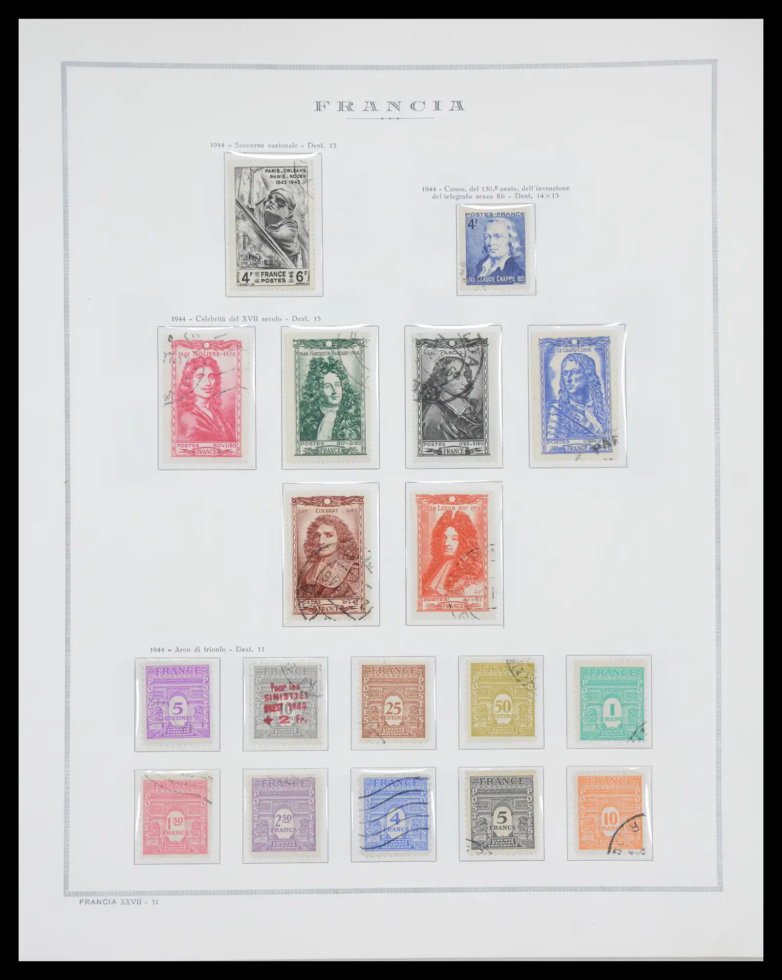 40110 0039 - Stamp collection 40110 France 1849-2000.