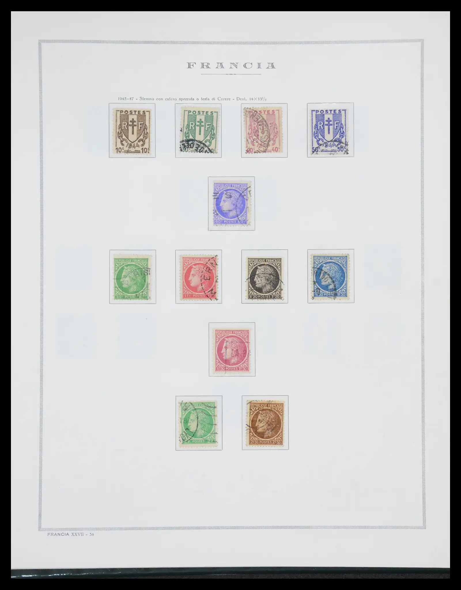40110 0042 - Stamp collection 40110 France 1849-2000.