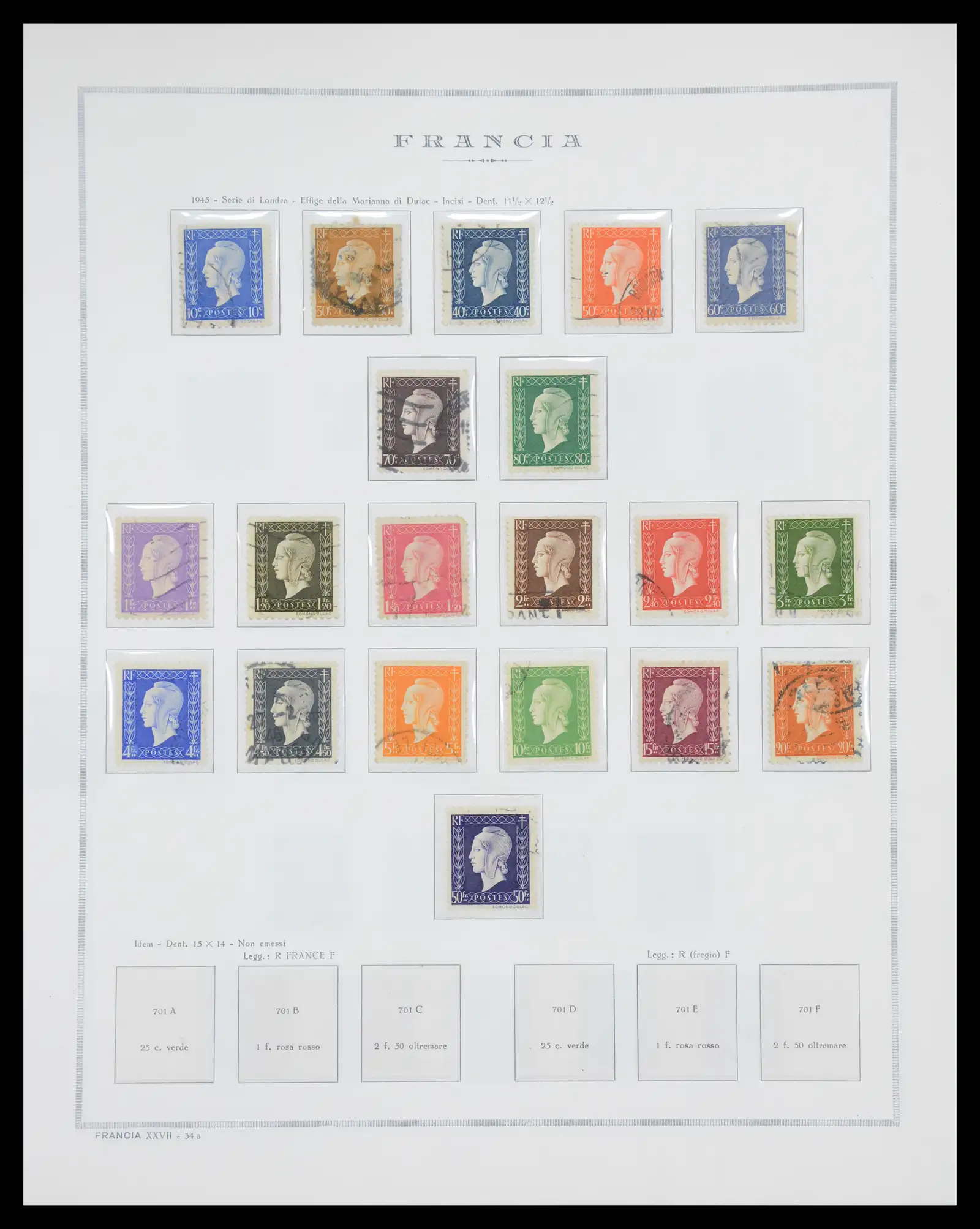 40110 0043 - Stamp collection 40110 France 1849-2000.