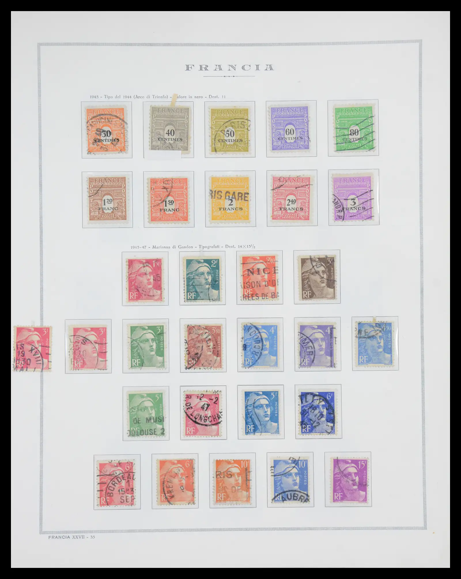 40110 0044 - Stamp collection 40110 France 1849-2000.
