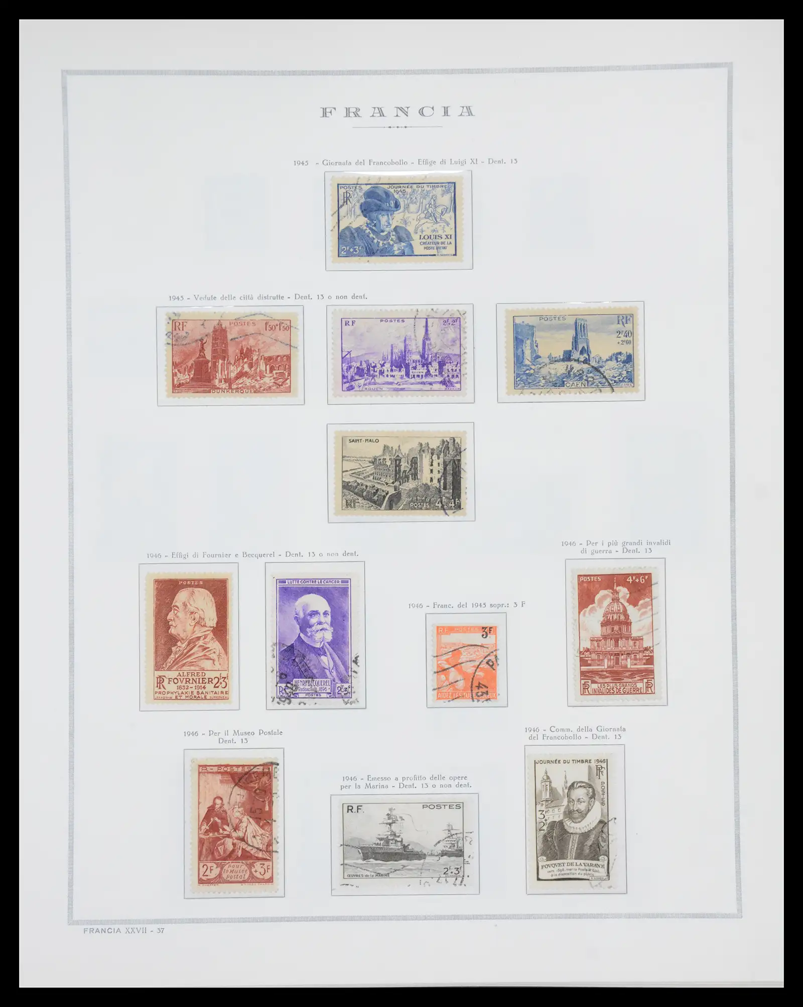 40110 0046 - Stamp collection 40110 France 1849-2000.