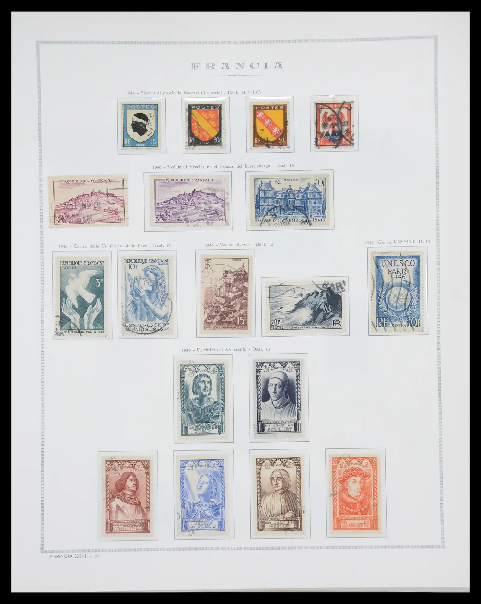 40110 0047 - Stamp collection 40110 France 1849-2000.