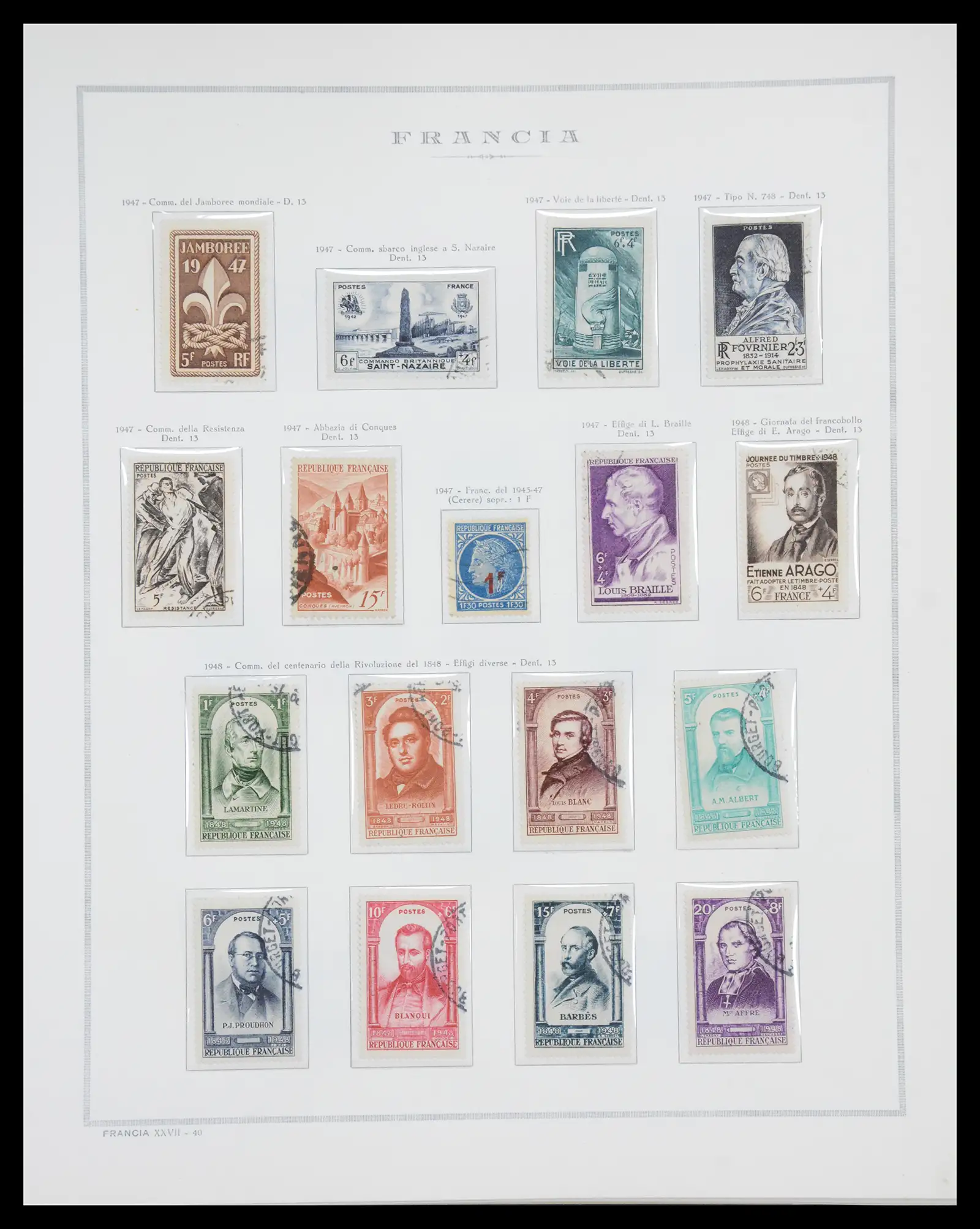 40110 0049 - Stamp collection 40110 France 1849-2000.