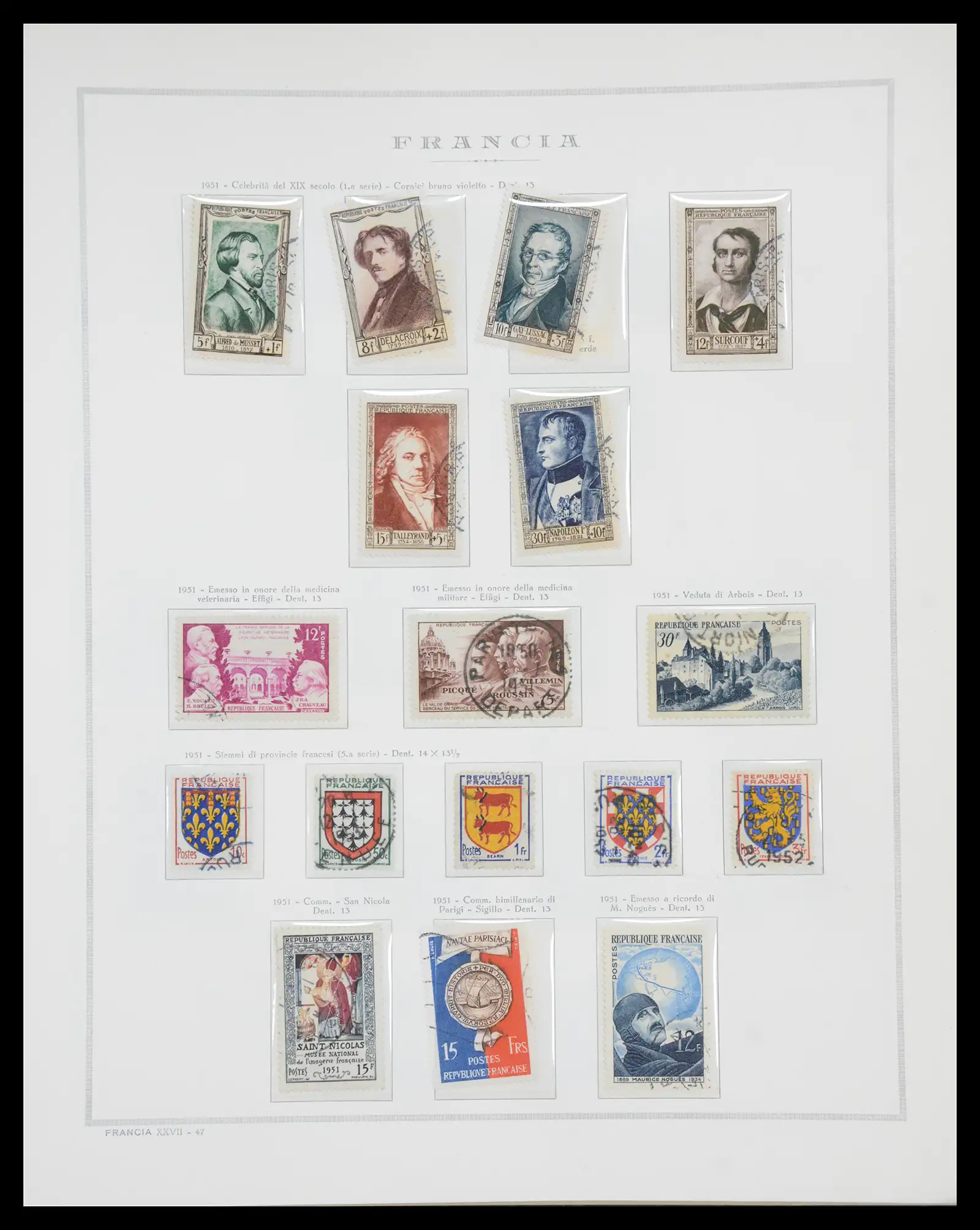 40110 0056 - Stamp collection 40110 France 1849-2000.