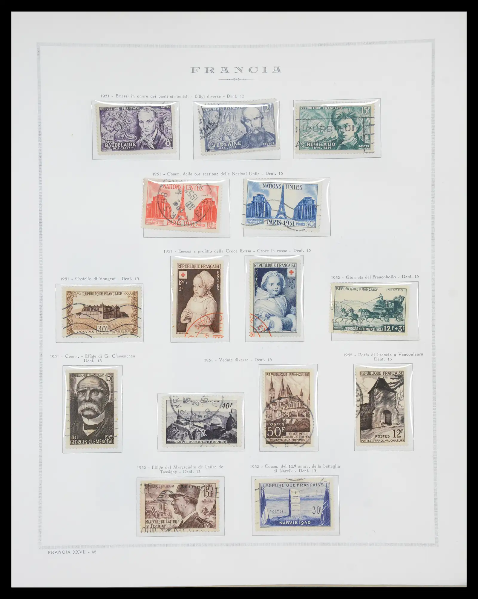 40110 0057 - Stamp collection 40110 France 1849-2000.