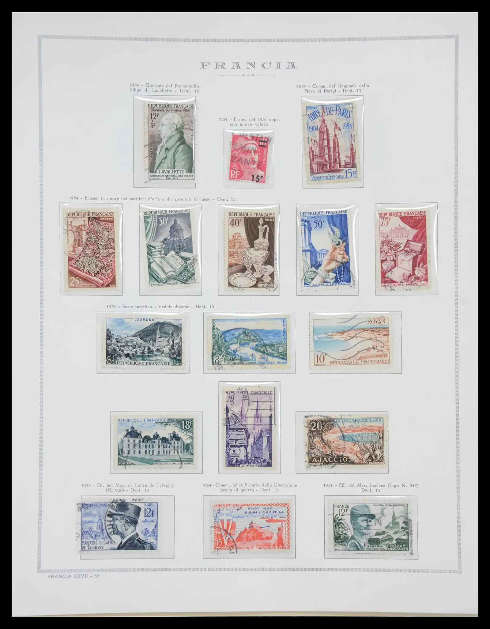 40110 0062 - Stamp collection 40110 France 1849-2000.