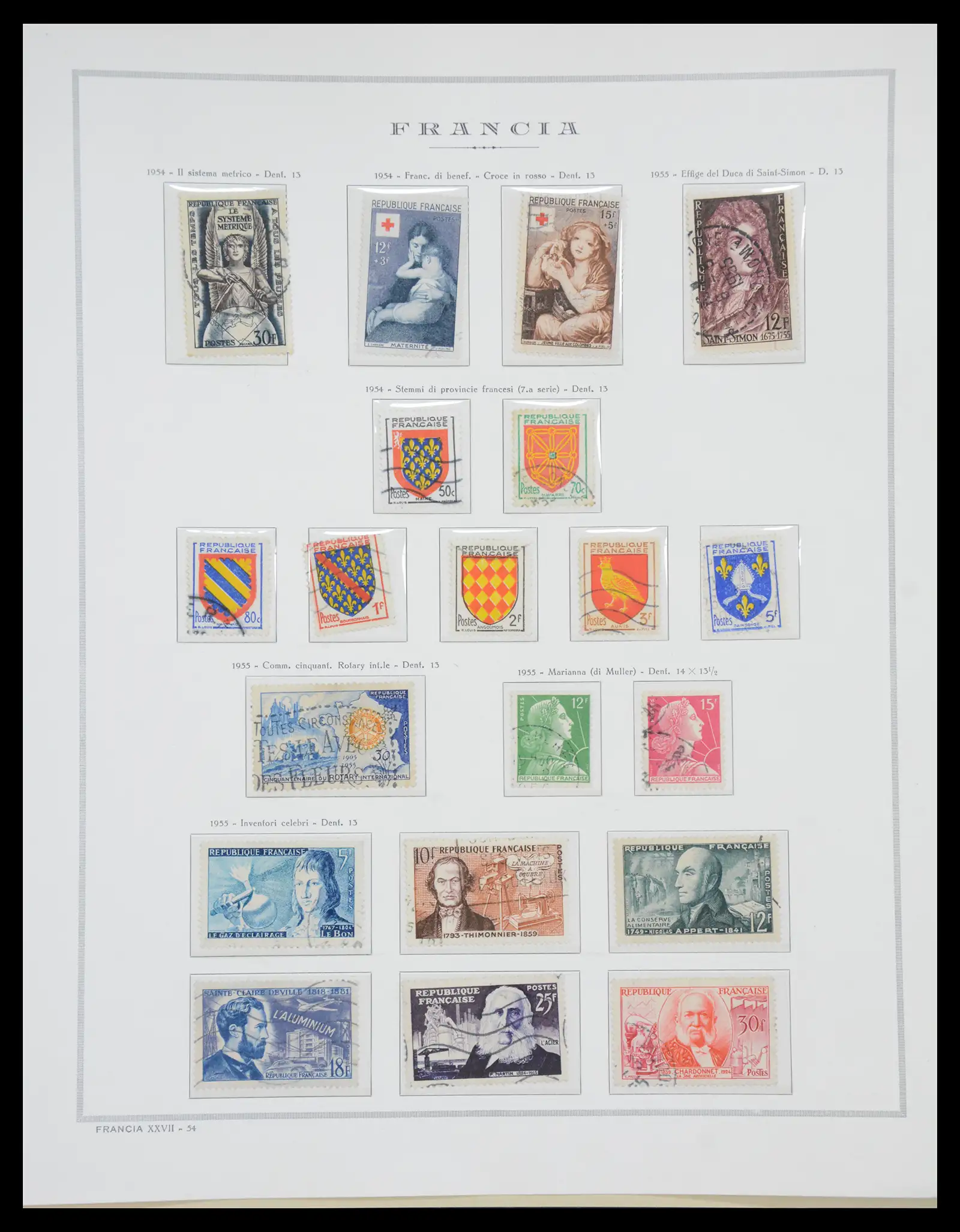 40110 0064 - Stamp collection 40110 France 1849-2000.