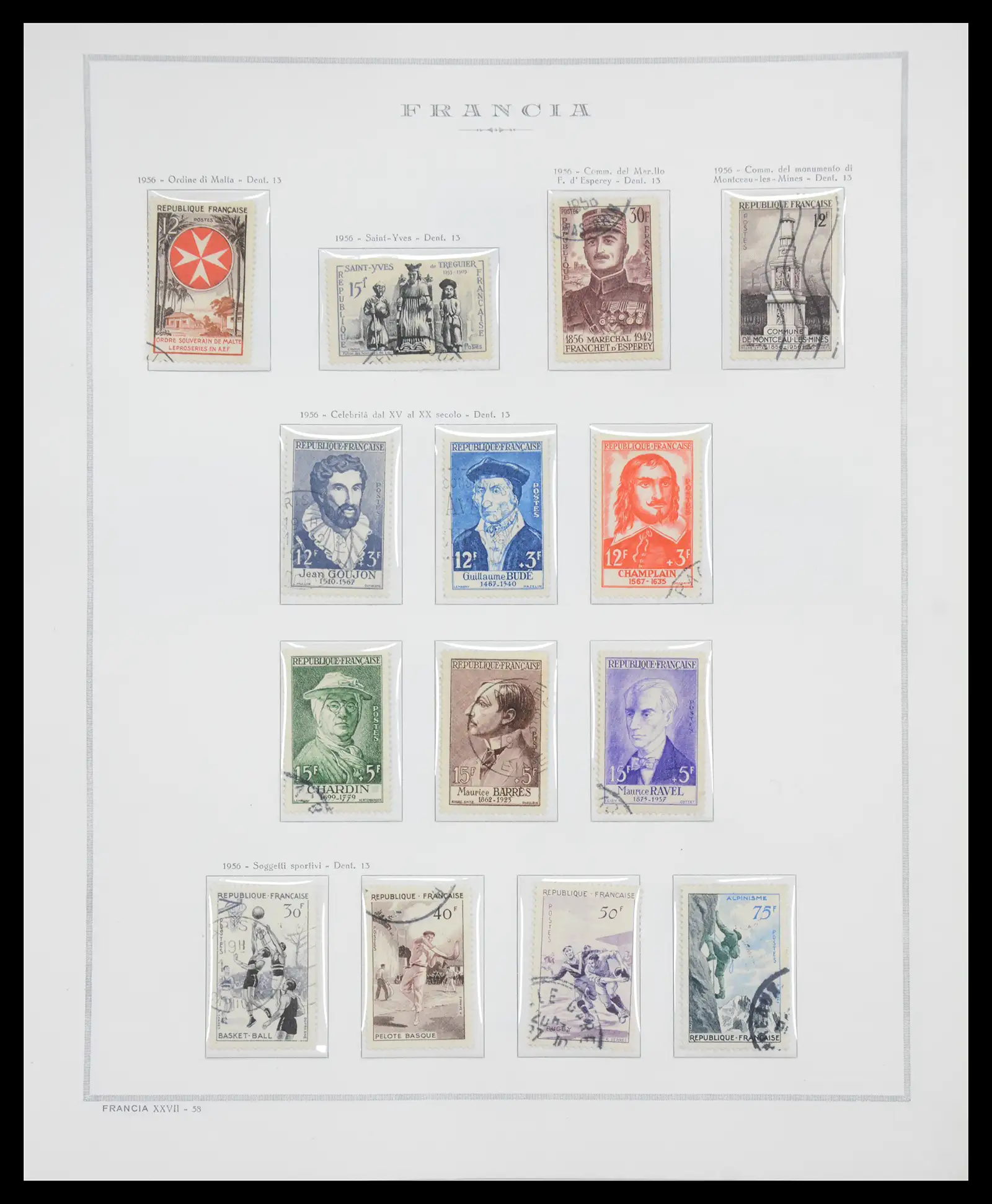 40110 0069 - Stamp collection 40110 France 1849-2000.