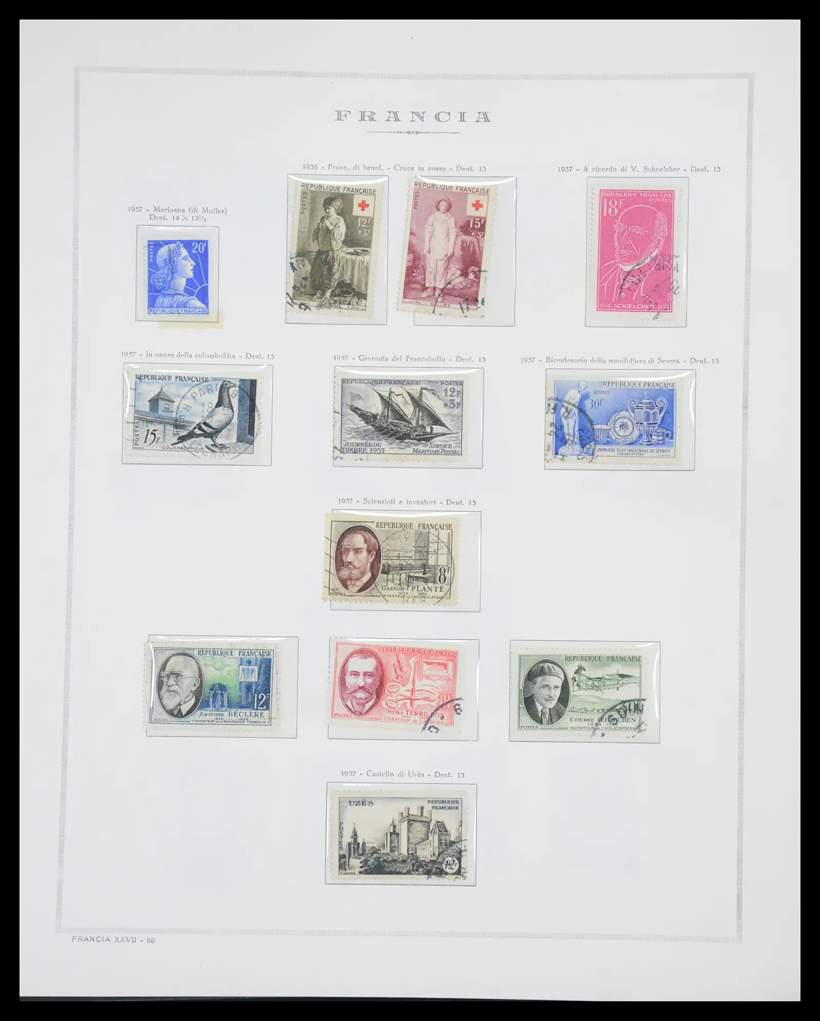 40110 0071 - Stamp collection 40110 France 1849-2000.