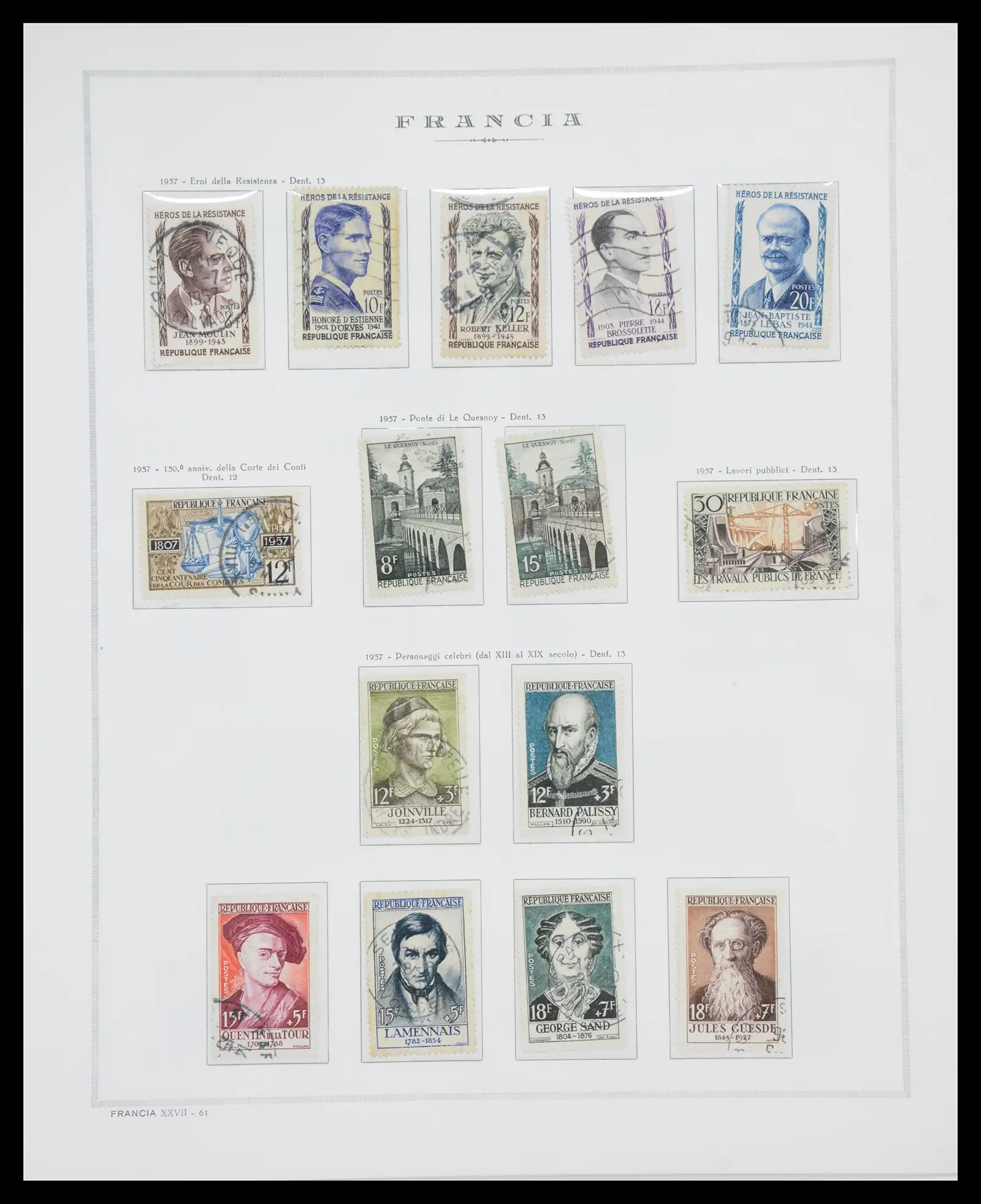 40110 0072 - Stamp collection 40110 France 1849-2000.