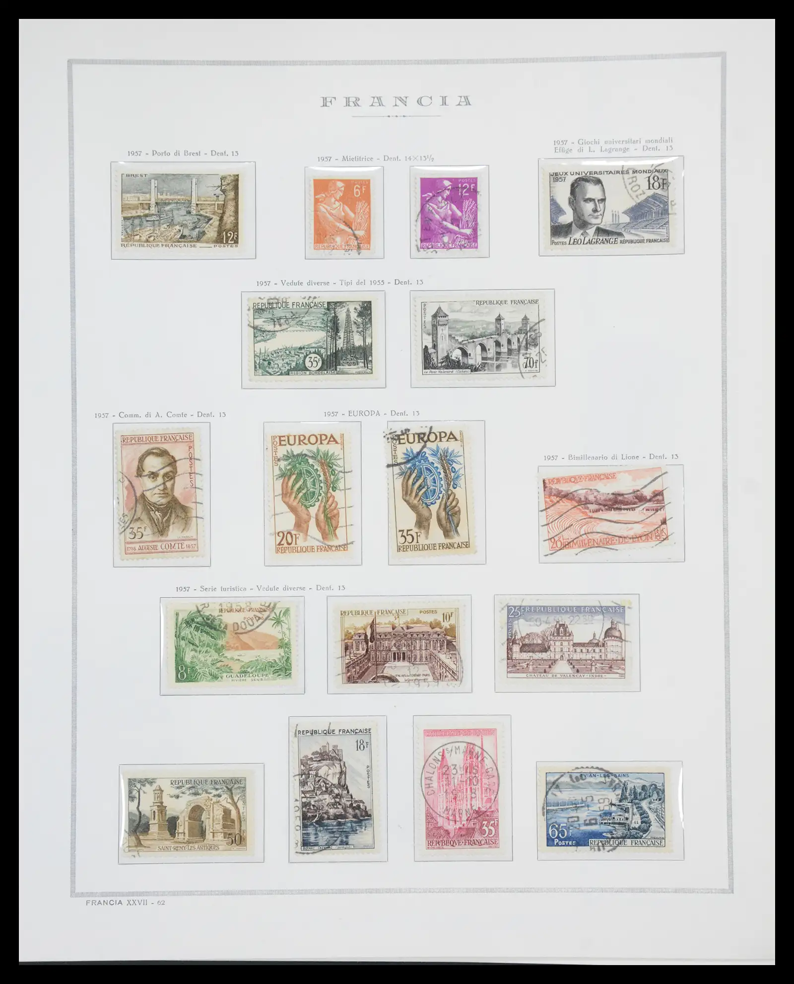 40110 0073 - Stamp collection 40110 France 1849-2000.