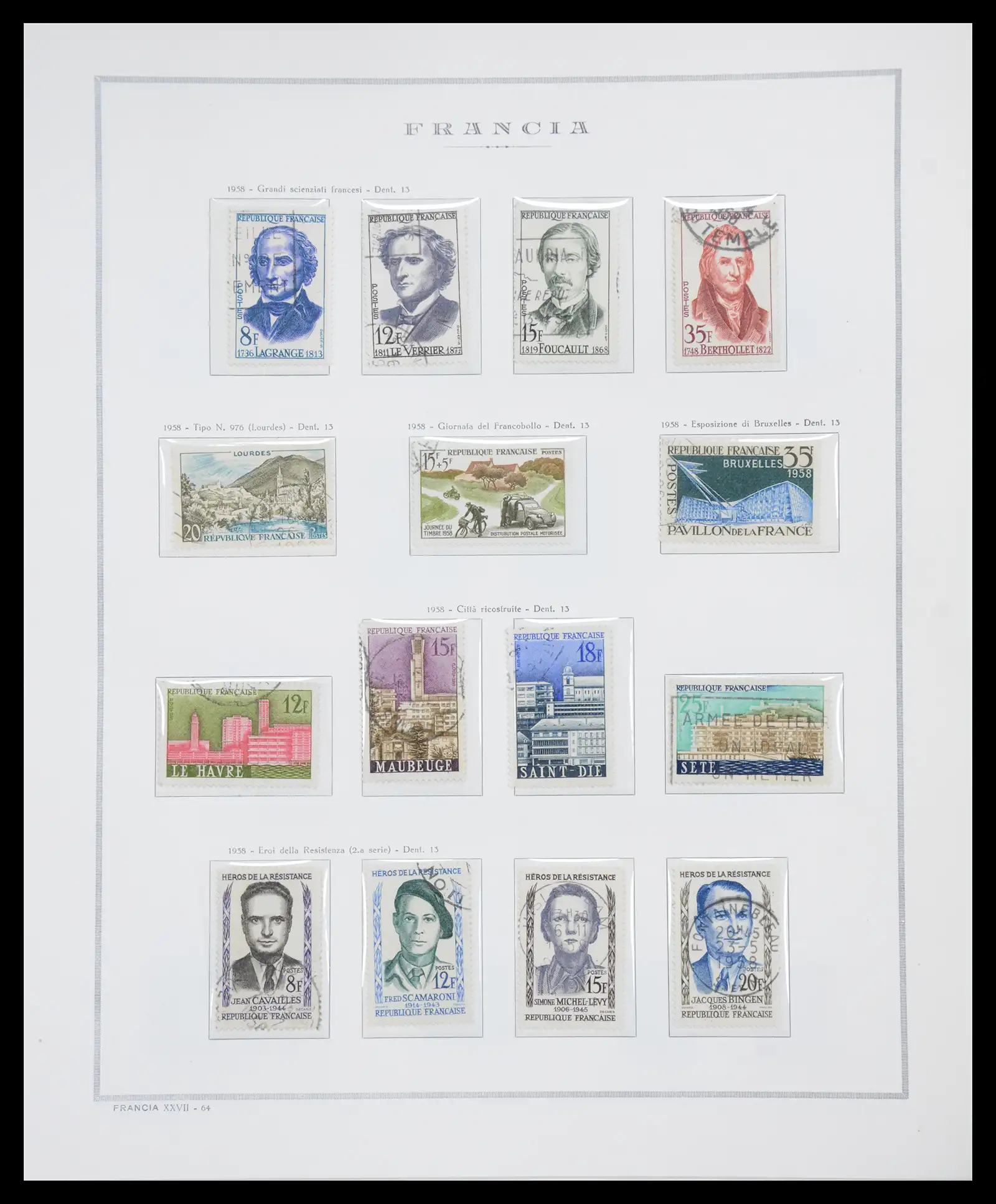 40110 0076 - Stamp collection 40110 France 1849-2000.