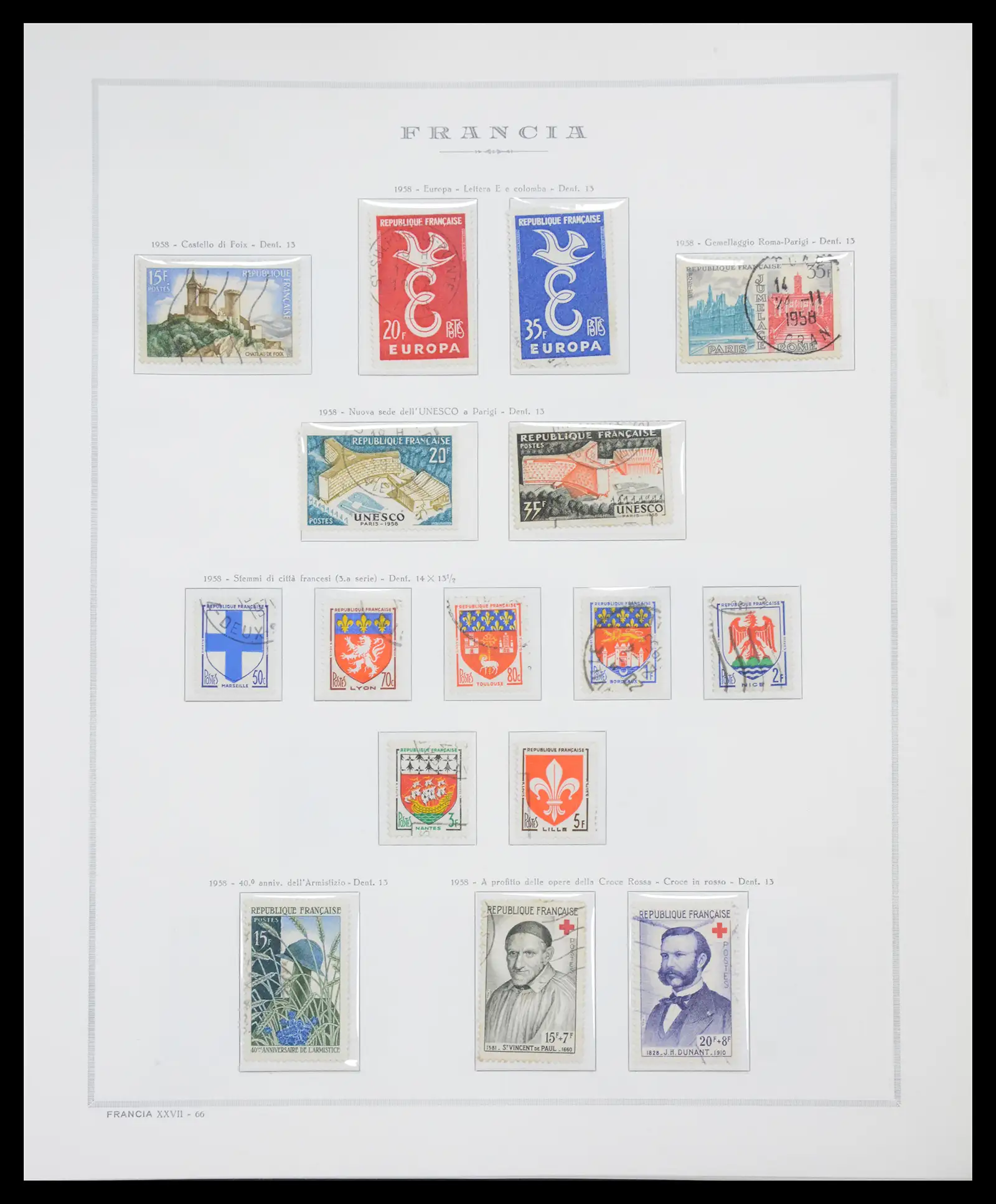 40110 0078 - Stamp collection 40110 France 1849-2000.