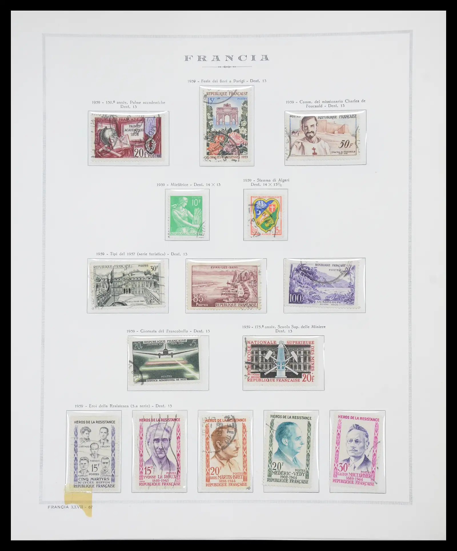 40110 0079 - Stamp collection 40110 France 1849-2000.