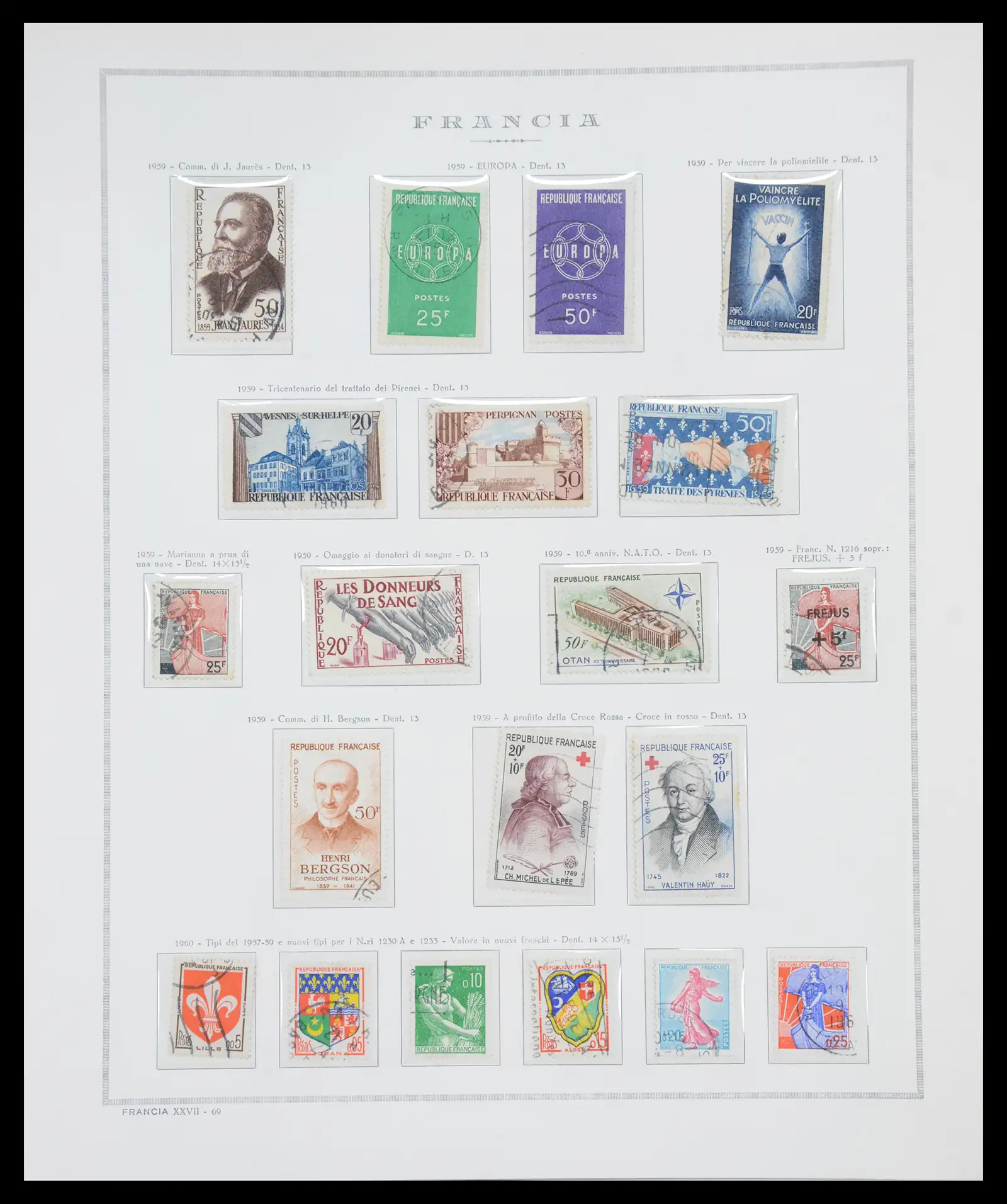 40110 0081 - Stamp collection 40110 France 1849-2000.
