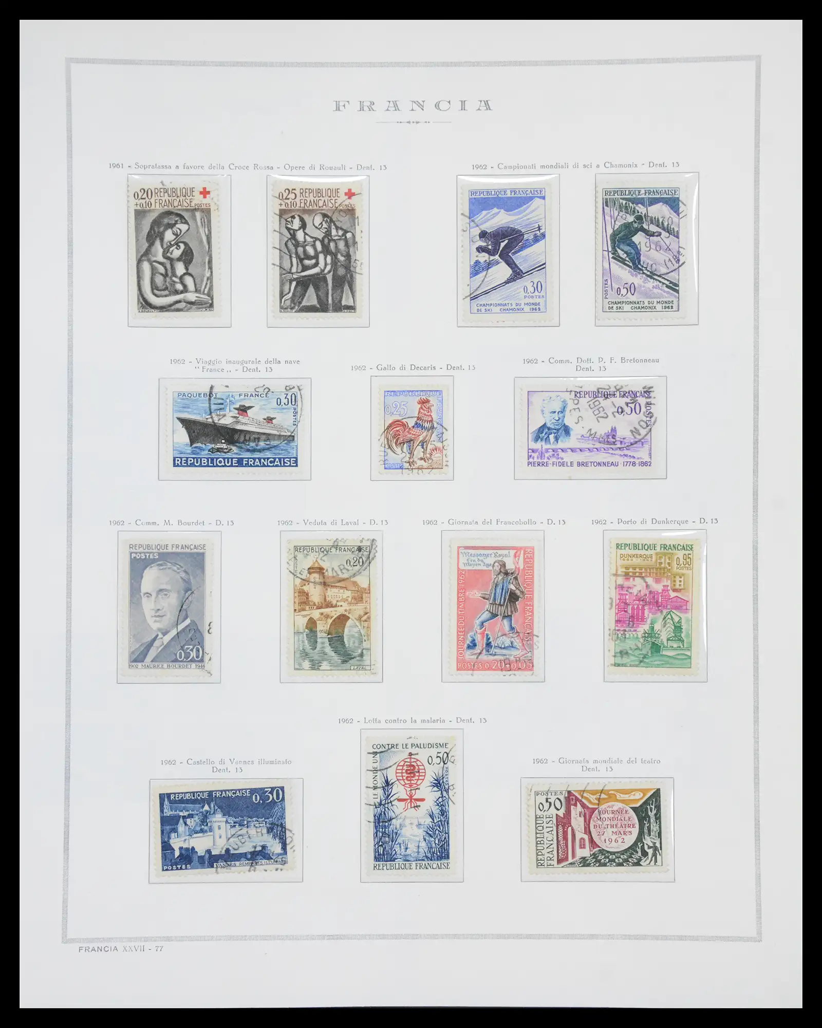 40110 0090 - Stamp collection 40110 France 1849-2000.
