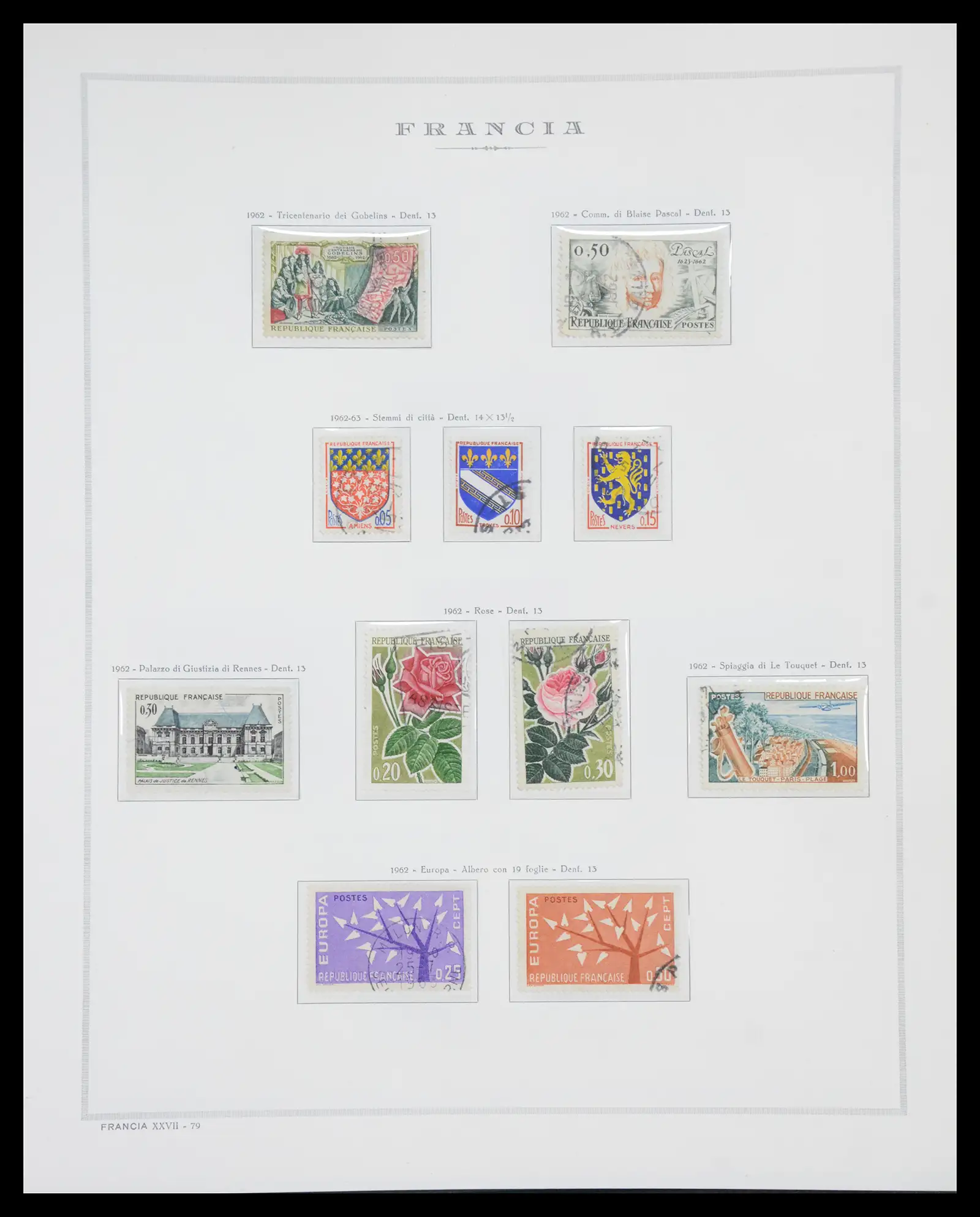40110 0093 - Stamp collection 40110 France 1849-2000.