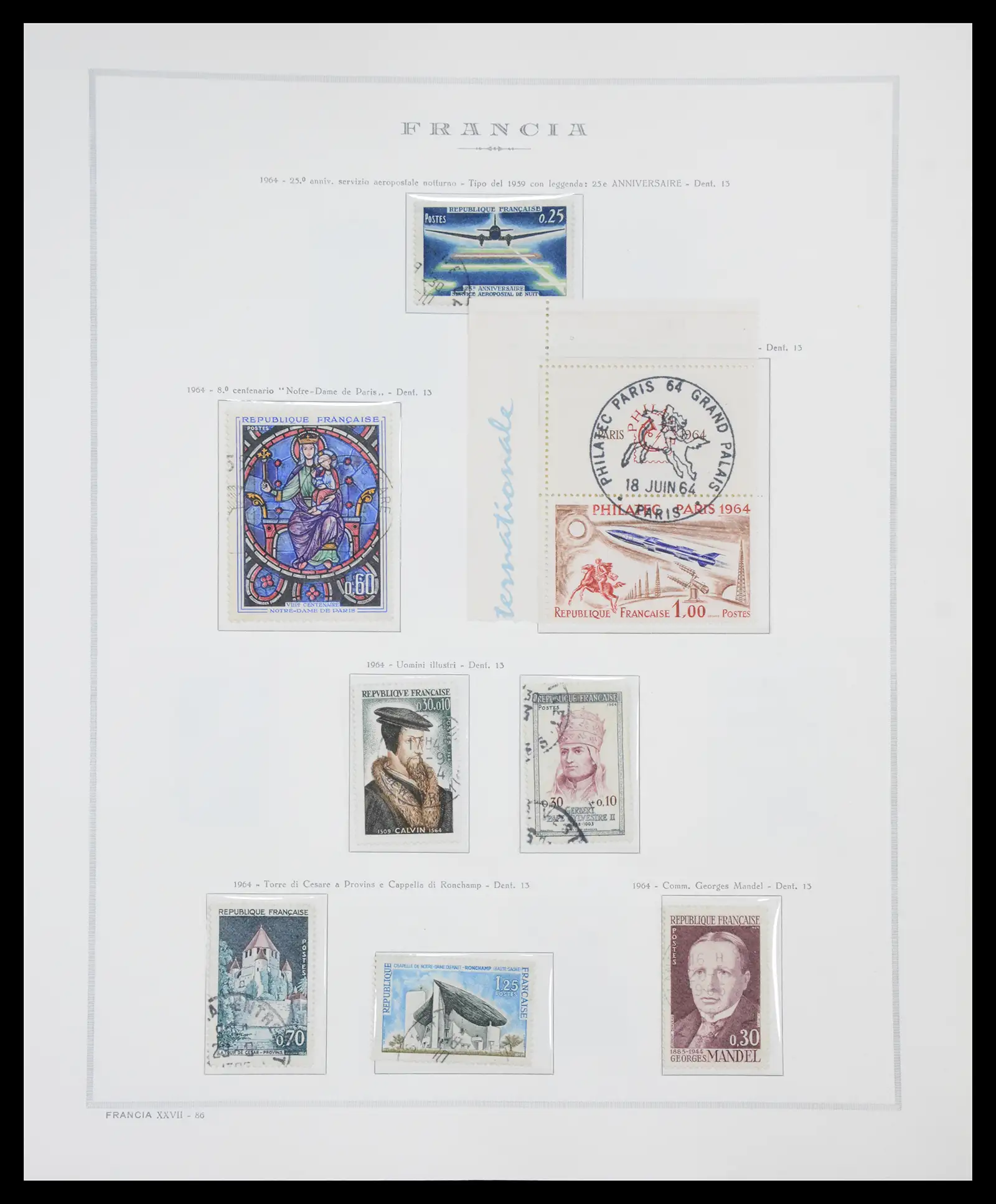 40110 0100 - Stamp collection 40110 France 1849-2000.
