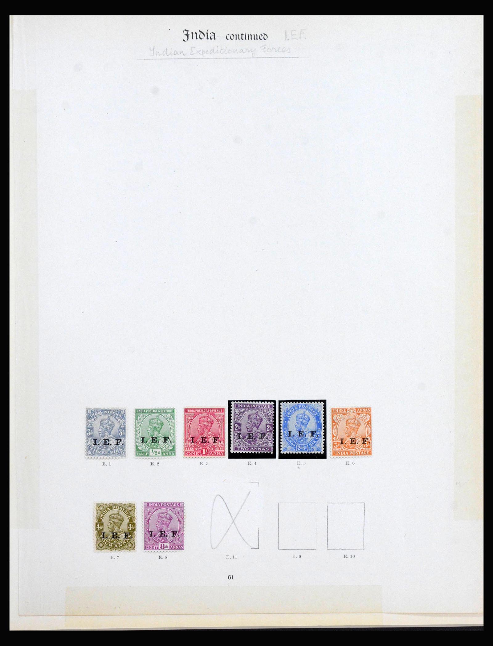 40114 0003 - Postzegelverzameling 40114 India dienst 1866-1930.