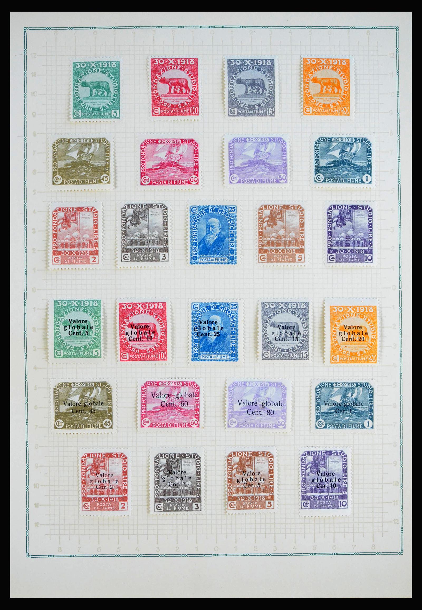 40116 0008 - Postzegelverzameling 40116 Italiaanse gebieden en bezettingen 1918-19