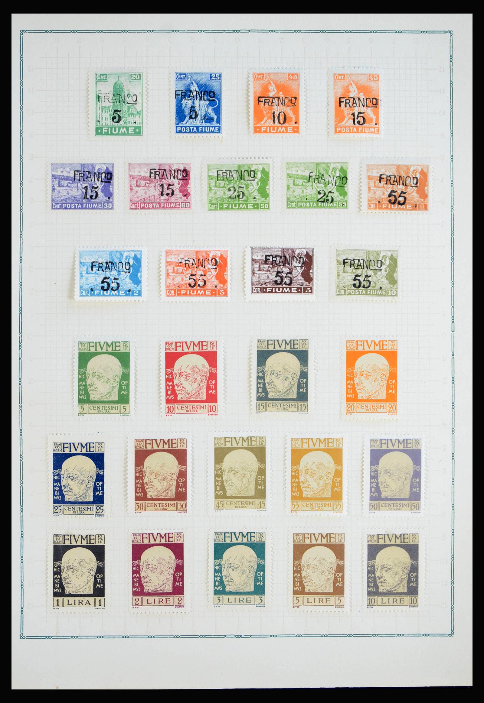 40116 0009 - Postzegelverzameling 40116 Italiaanse gebieden en bezettingen 1918-19