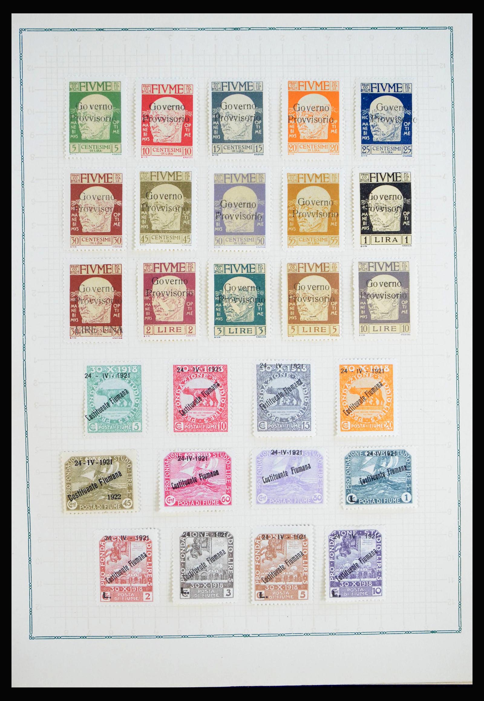 40116 0011 - Postzegelverzameling 40116 Italiaanse gebieden en bezettingen 1918-19
