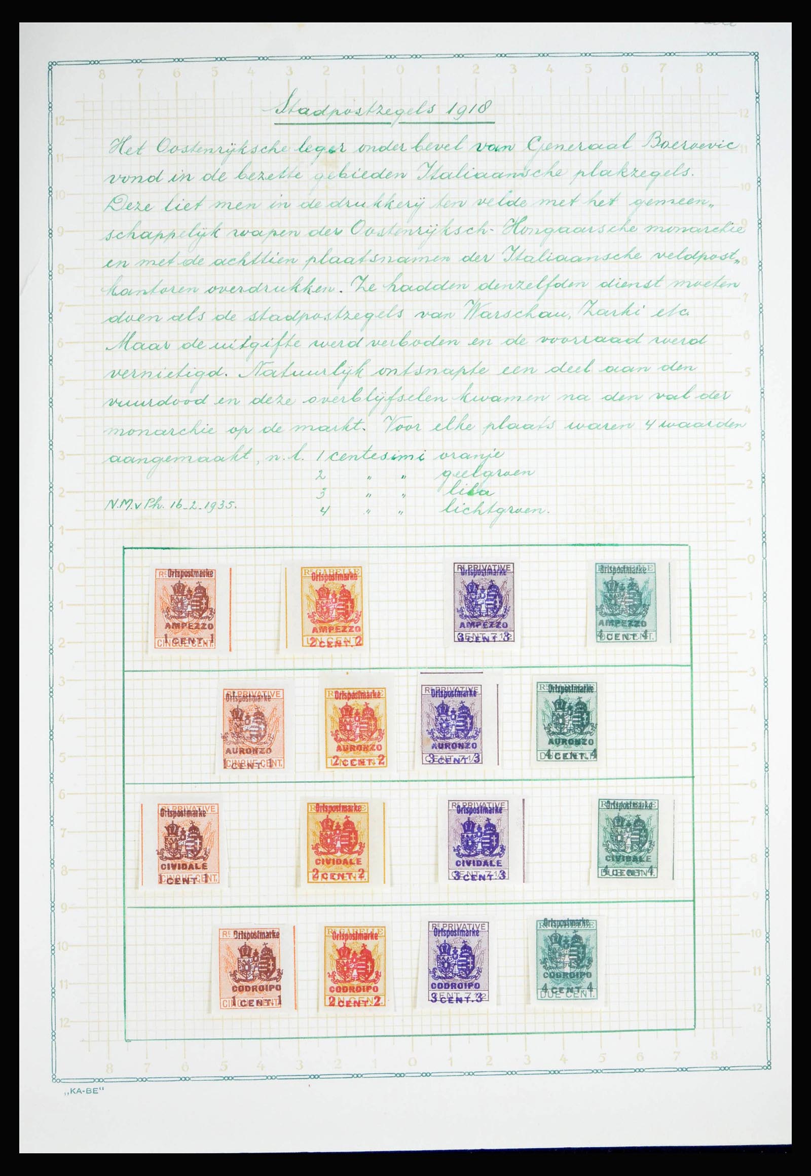 40116 0017 - Postzegelverzameling 40116 Italiaanse gebieden en bezettingen 1918-19