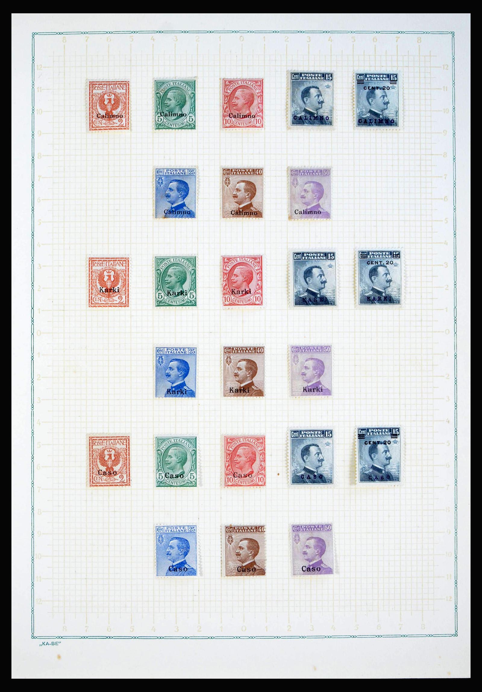 40116 0019 - Postzegelverzameling 40116 Italiaanse gebieden en bezettingen 1918-19