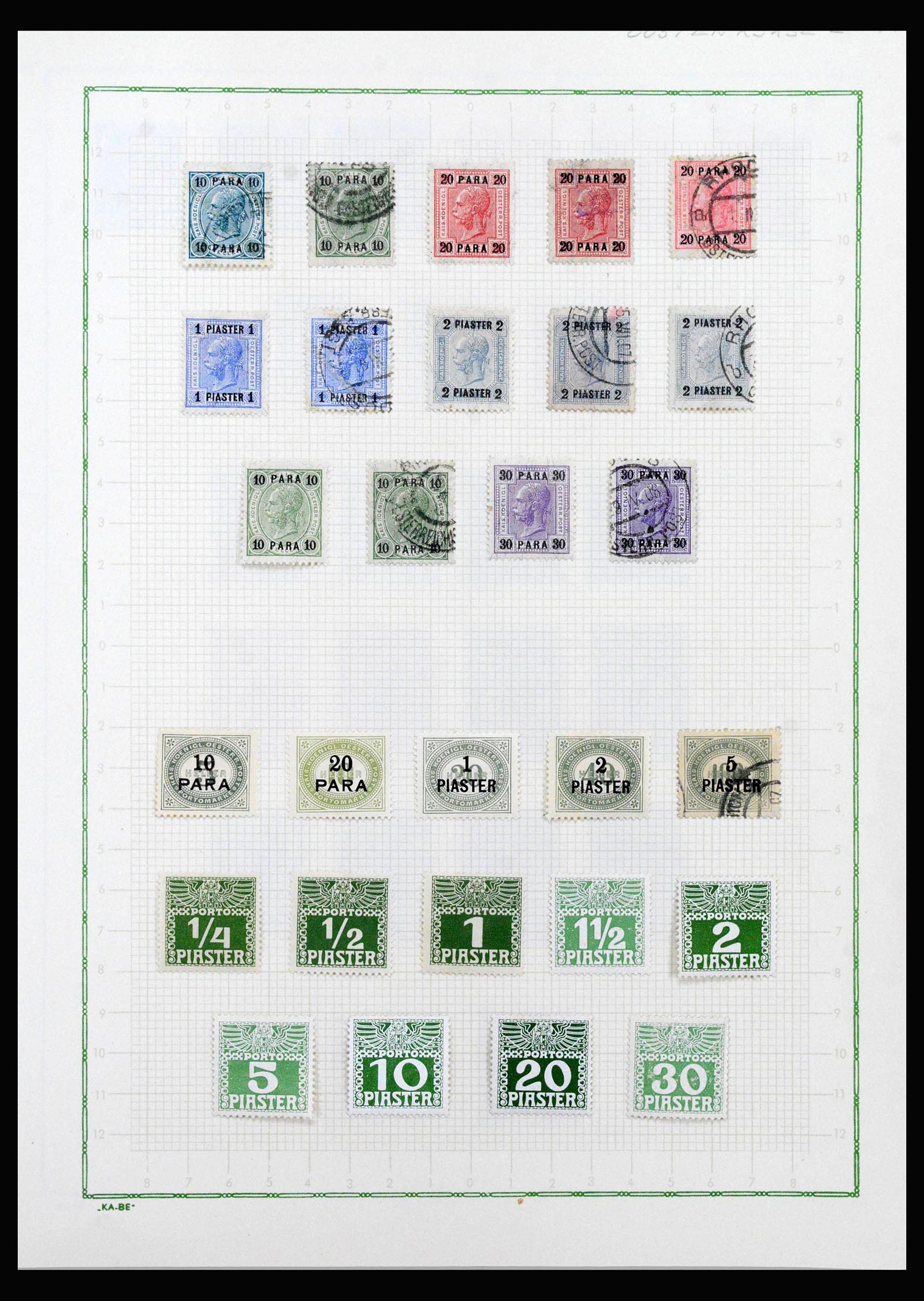 40117 0009 - Postzegelverzameling 40117 Levant 1873-1918.