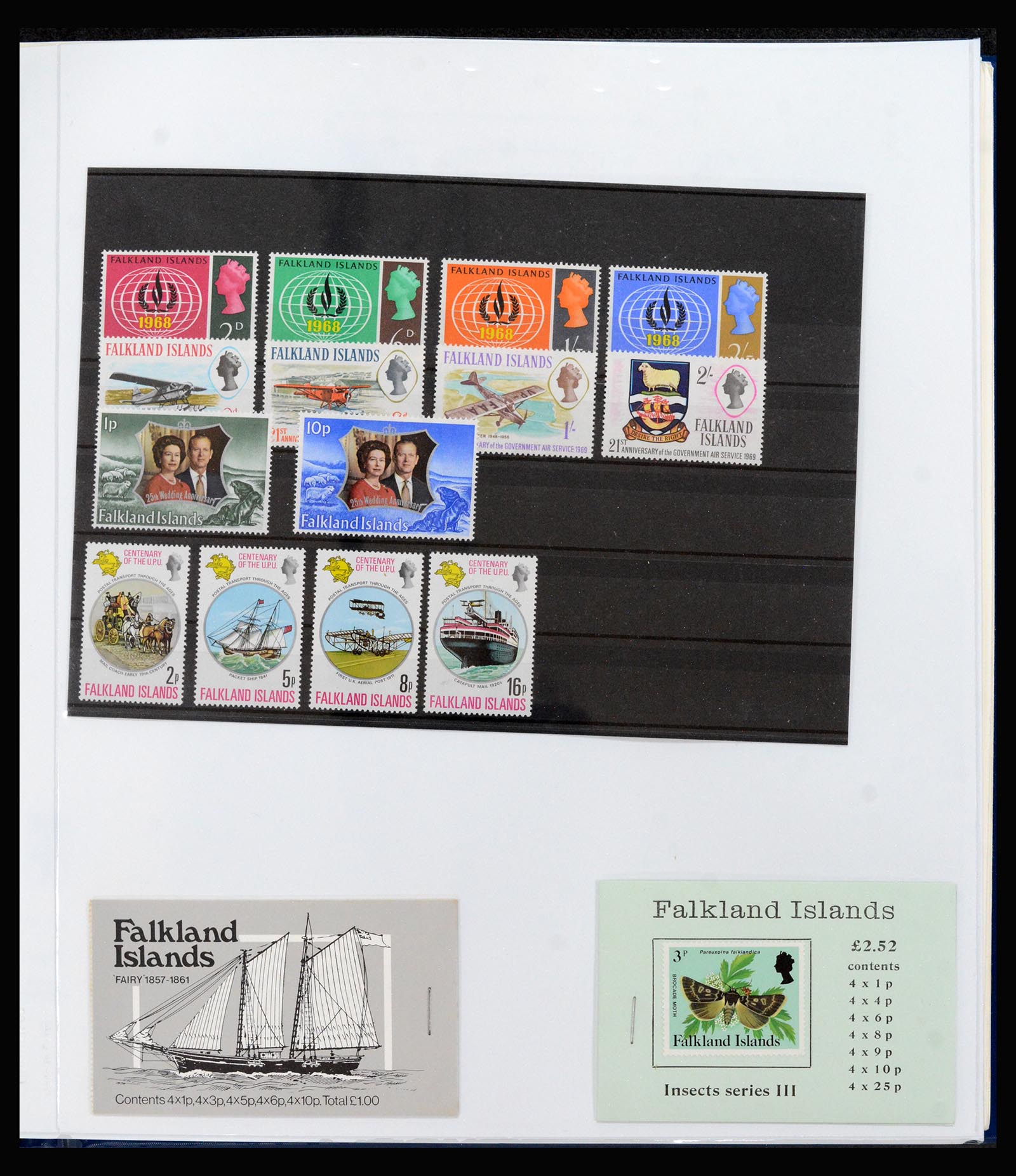 40122 0004 - Postzegelverzameling 40122 Falkland Eilanden 1968-1998.