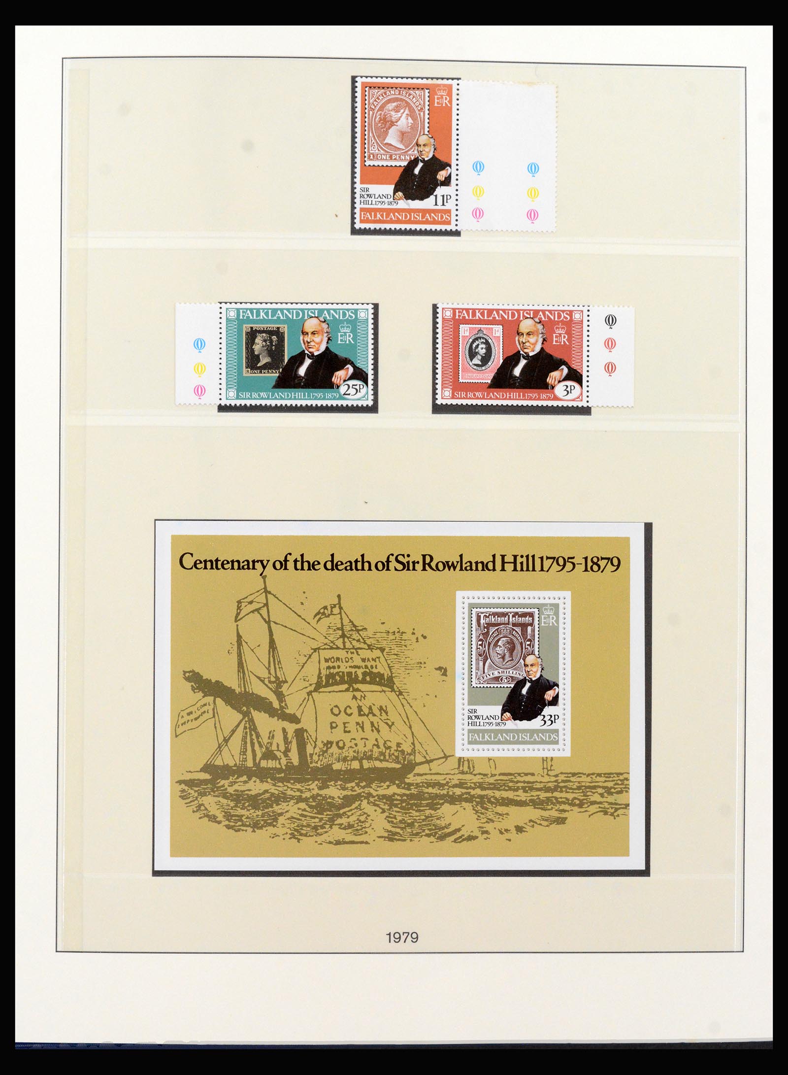 40122 0006 - Postzegelverzameling 40122 Falkland Eilanden 1968-1998.