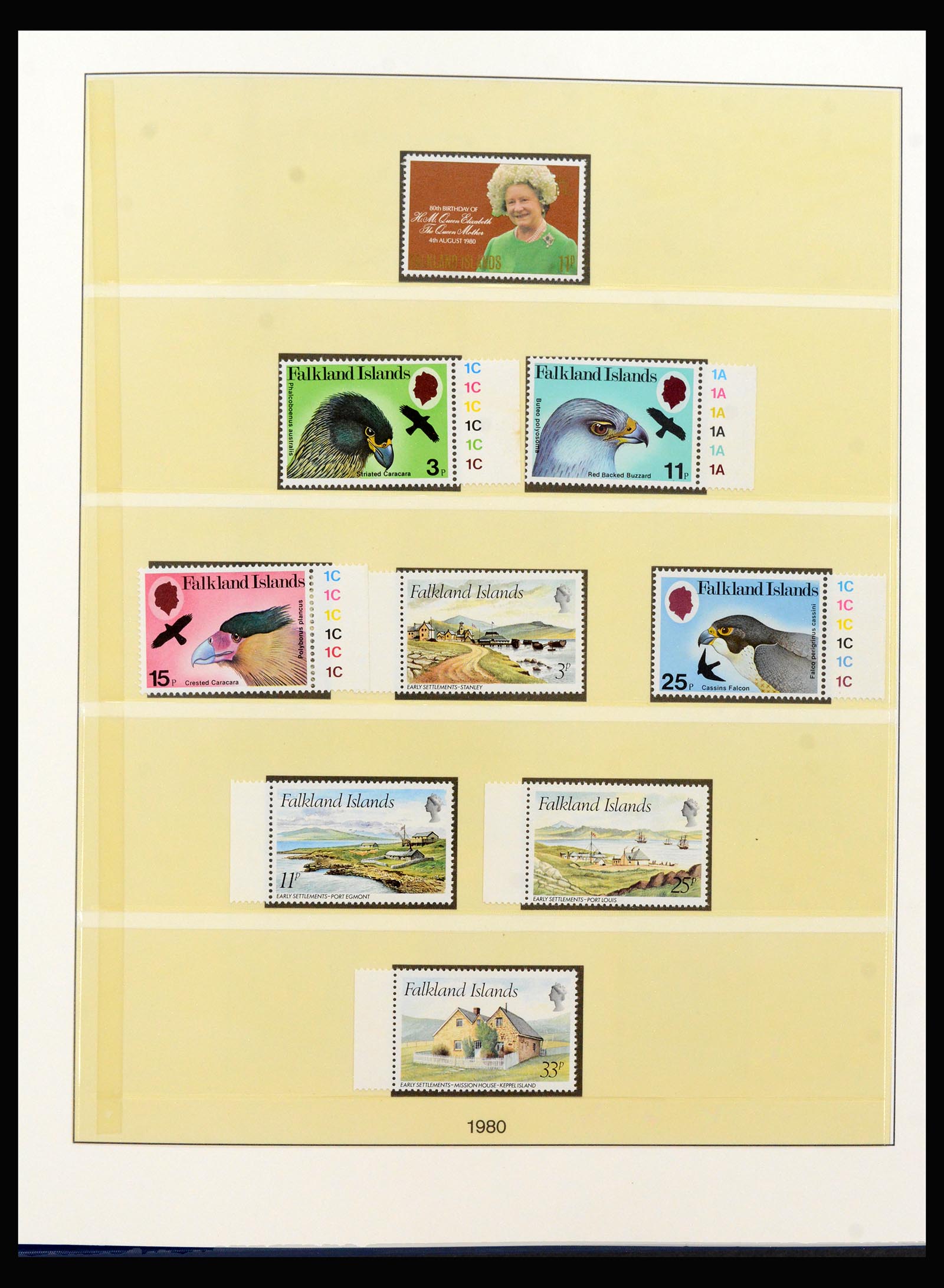 40122 0008 - Postzegelverzameling 40122 Falkland Eilanden 1968-1998.
