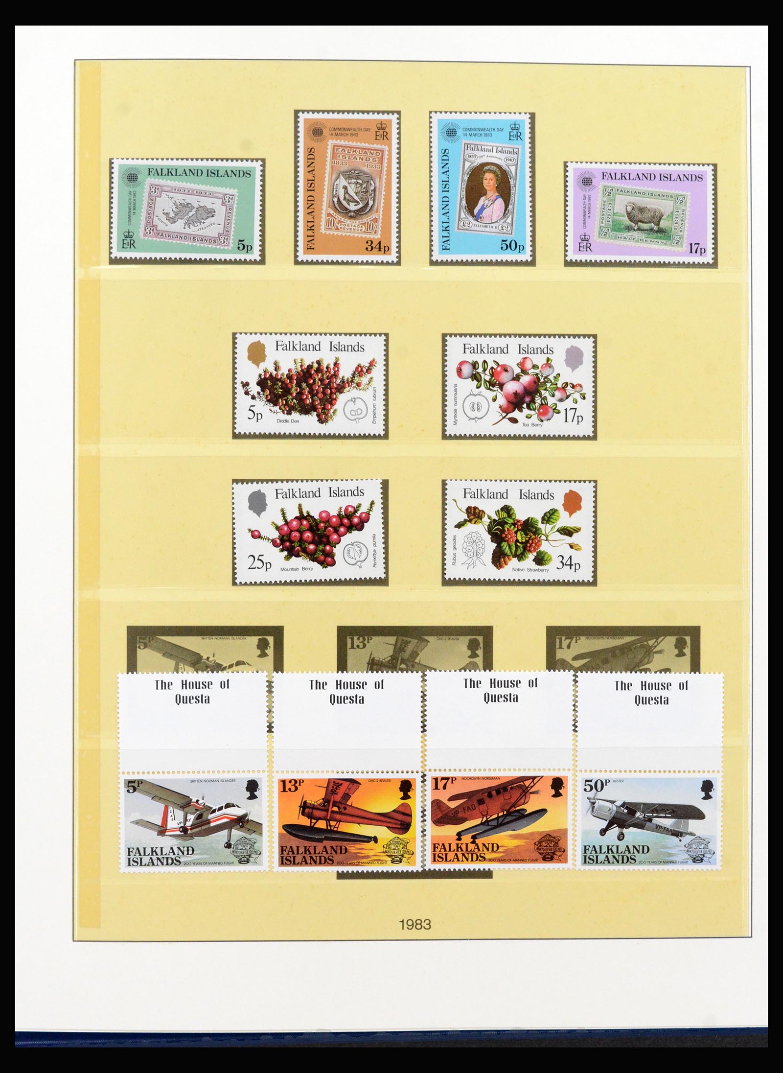 40122 0016 - Postzegelverzameling 40122 Falkland Eilanden 1968-1998.