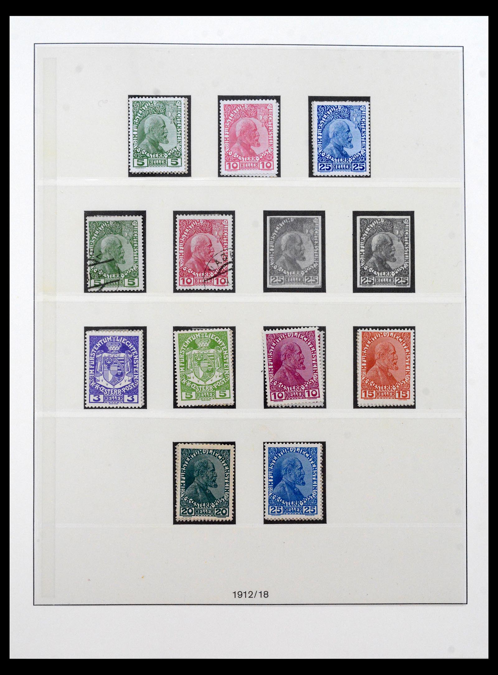 40123 0002 - Postzegel verzameling 40123 Liechtenstein 1912-2018.