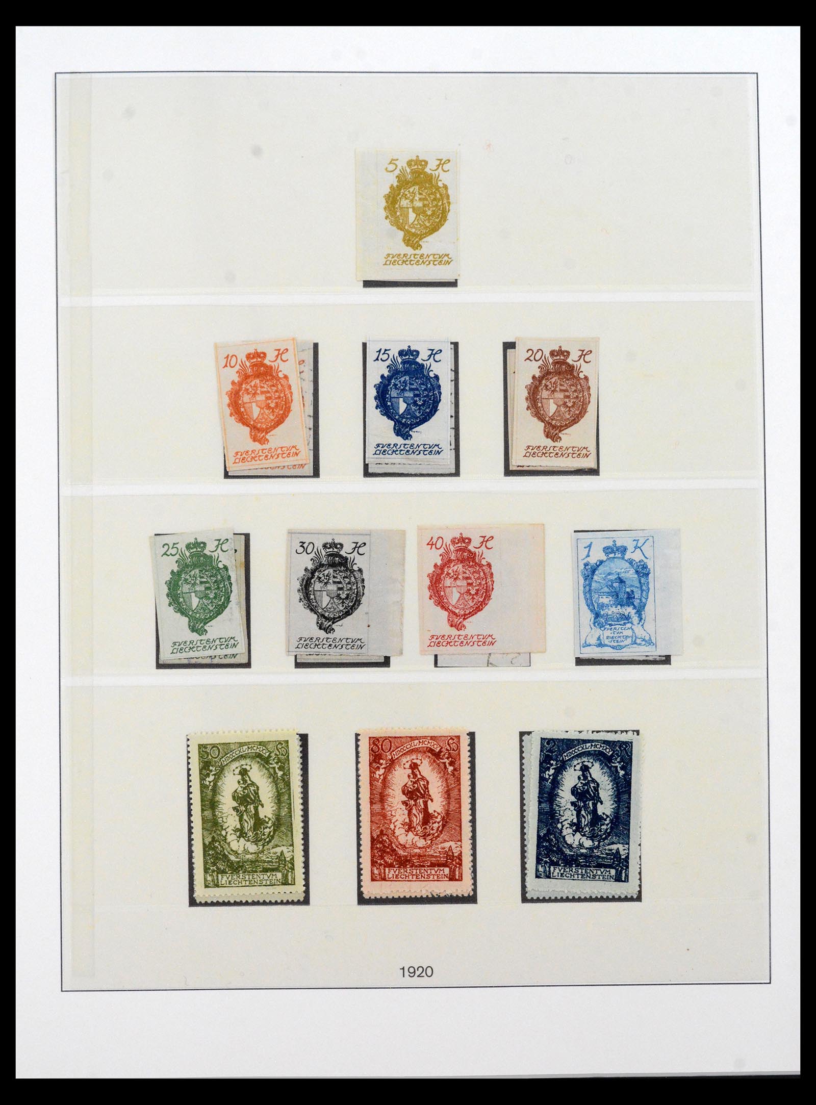 40123 0004 - Postzegel verzameling 40123 Liechtenstein 1912-2018.
