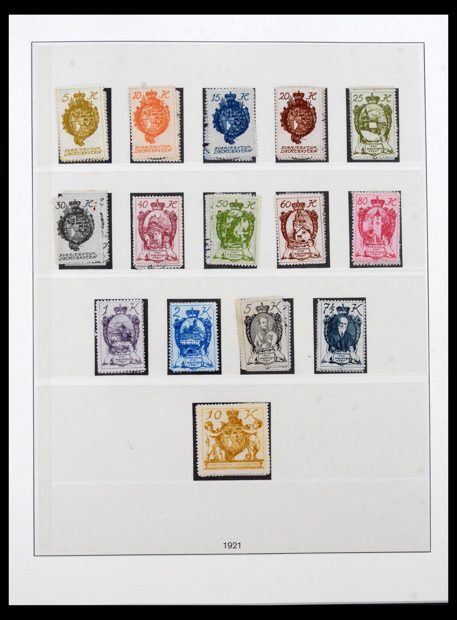 40123 0005 - Postzegel verzameling 40123 Liechtenstein 1912-2018.