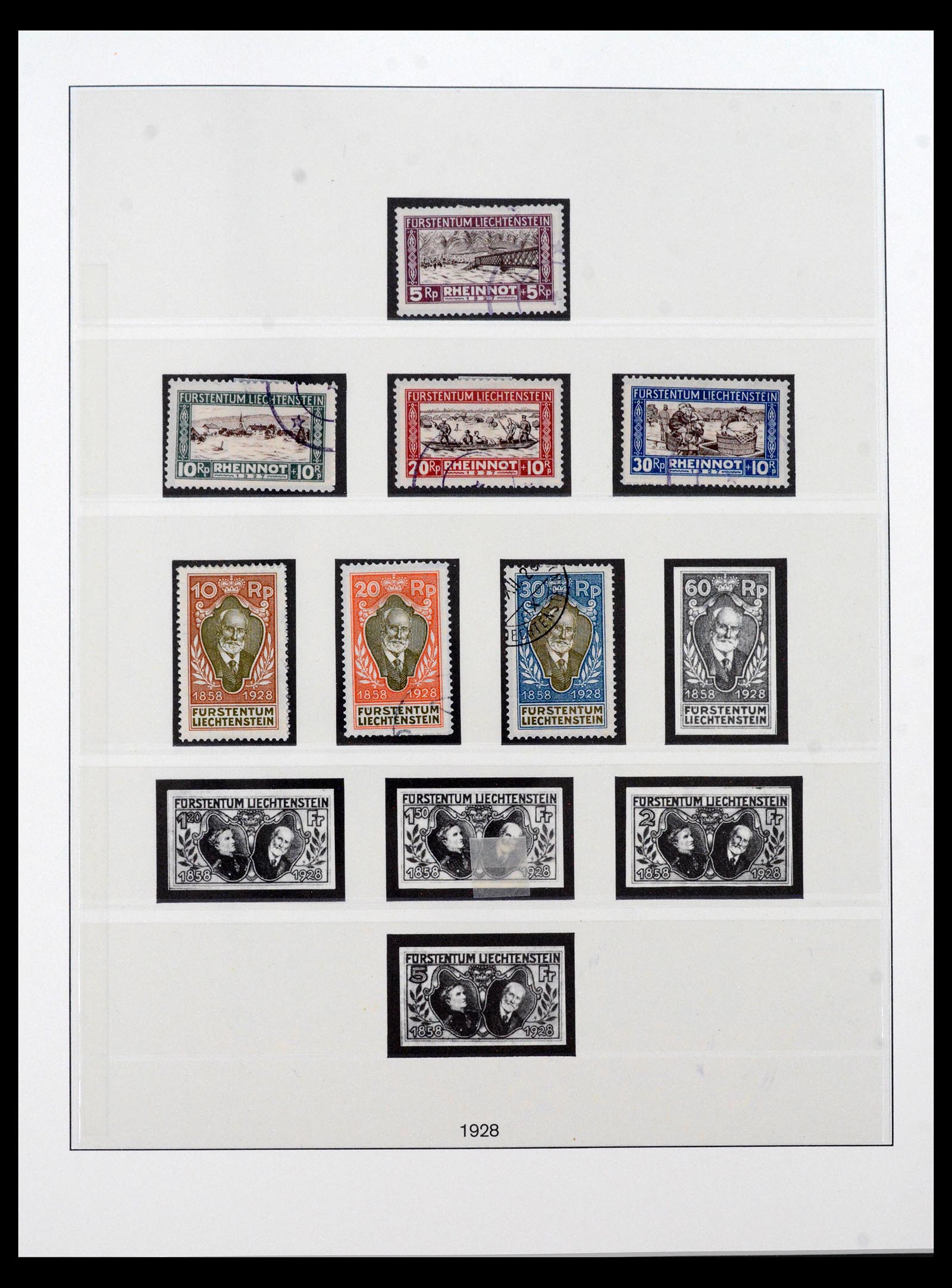 40123 0009 - Postzegel verzameling 40123 Liechtenstein 1912-2018.