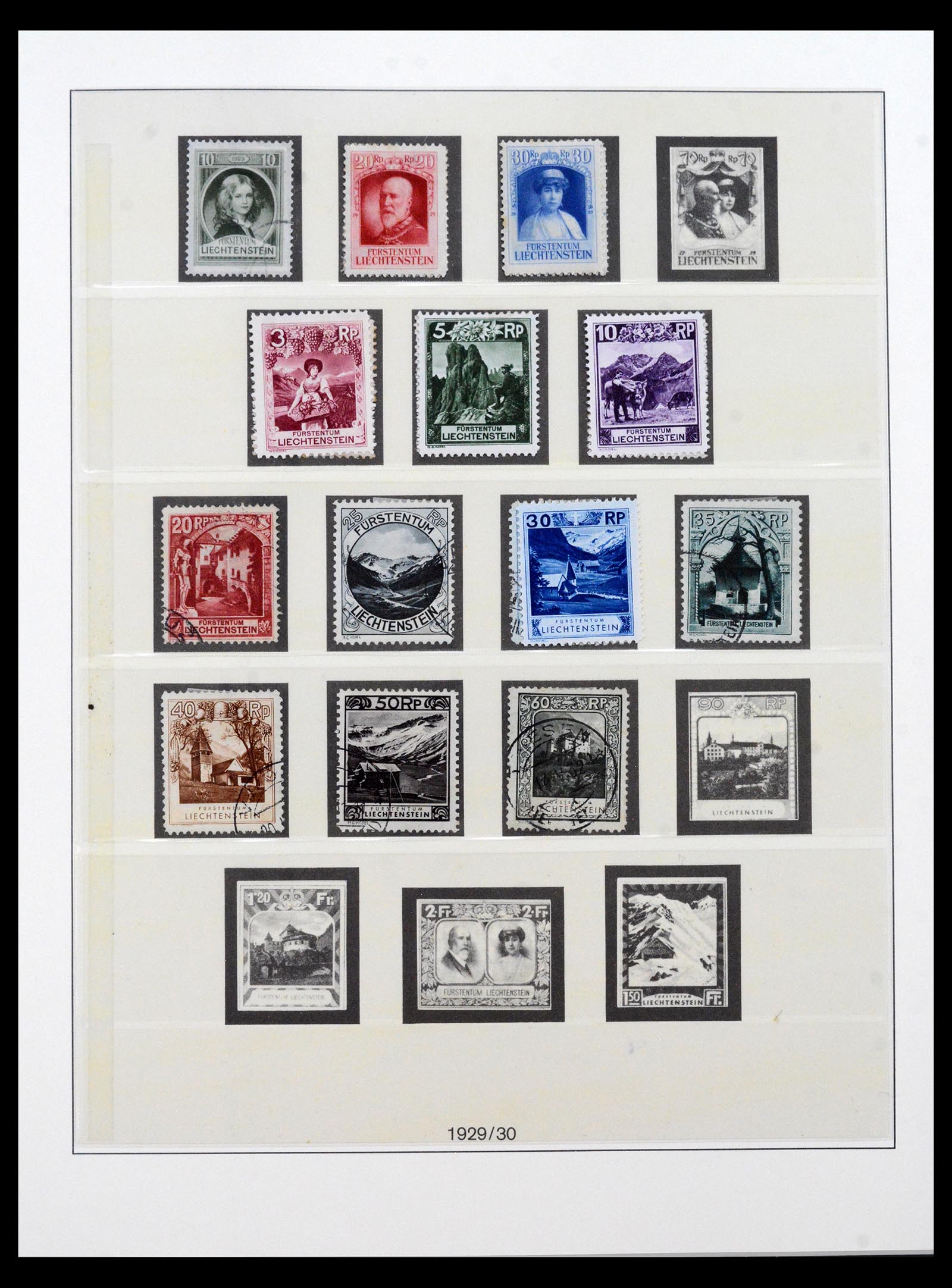 40123 0010 - Postzegel verzameling 40123 Liechtenstein 1912-2018.