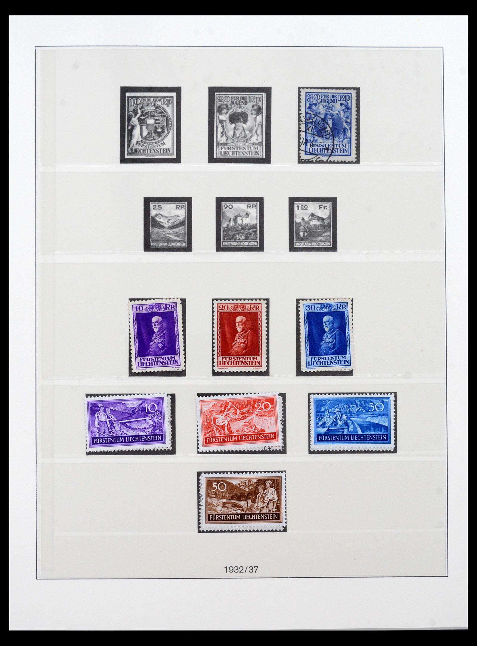 40123 0011 - Postzegel verzameling 40123 Liechtenstein 1912-2018.