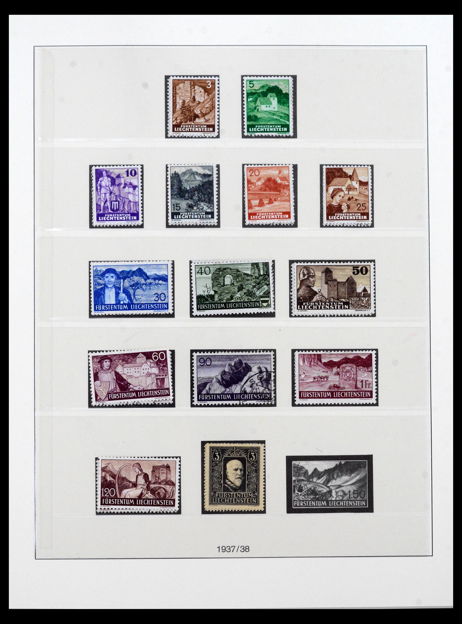 40123 0015 - Postzegel verzameling 40123 Liechtenstein 1912-2018.