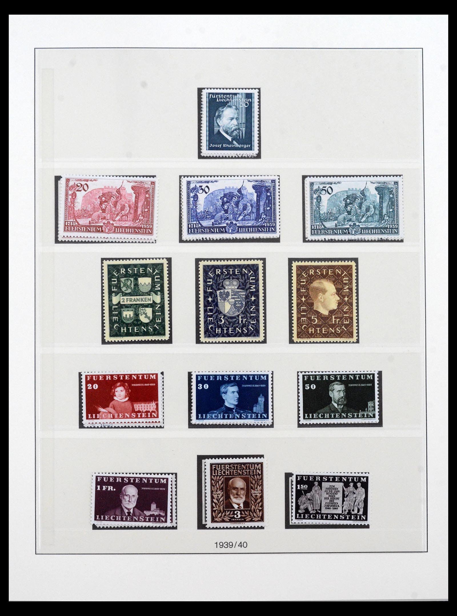 40123 0017 - Postzegel verzameling 40123 Liechtenstein 1912-2018.