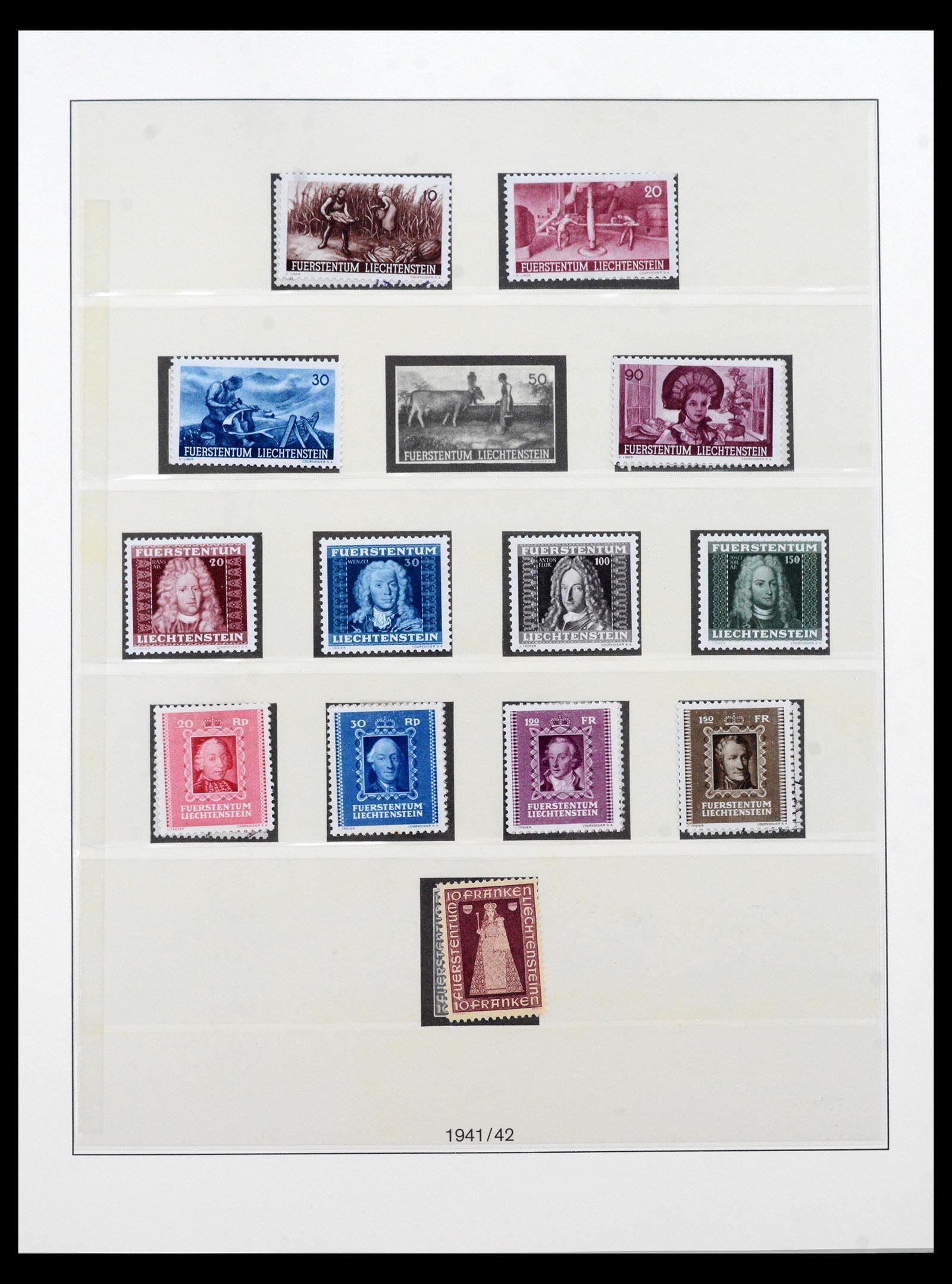 40123 0018 - Postzegel verzameling 40123 Liechtenstein 1912-2018.