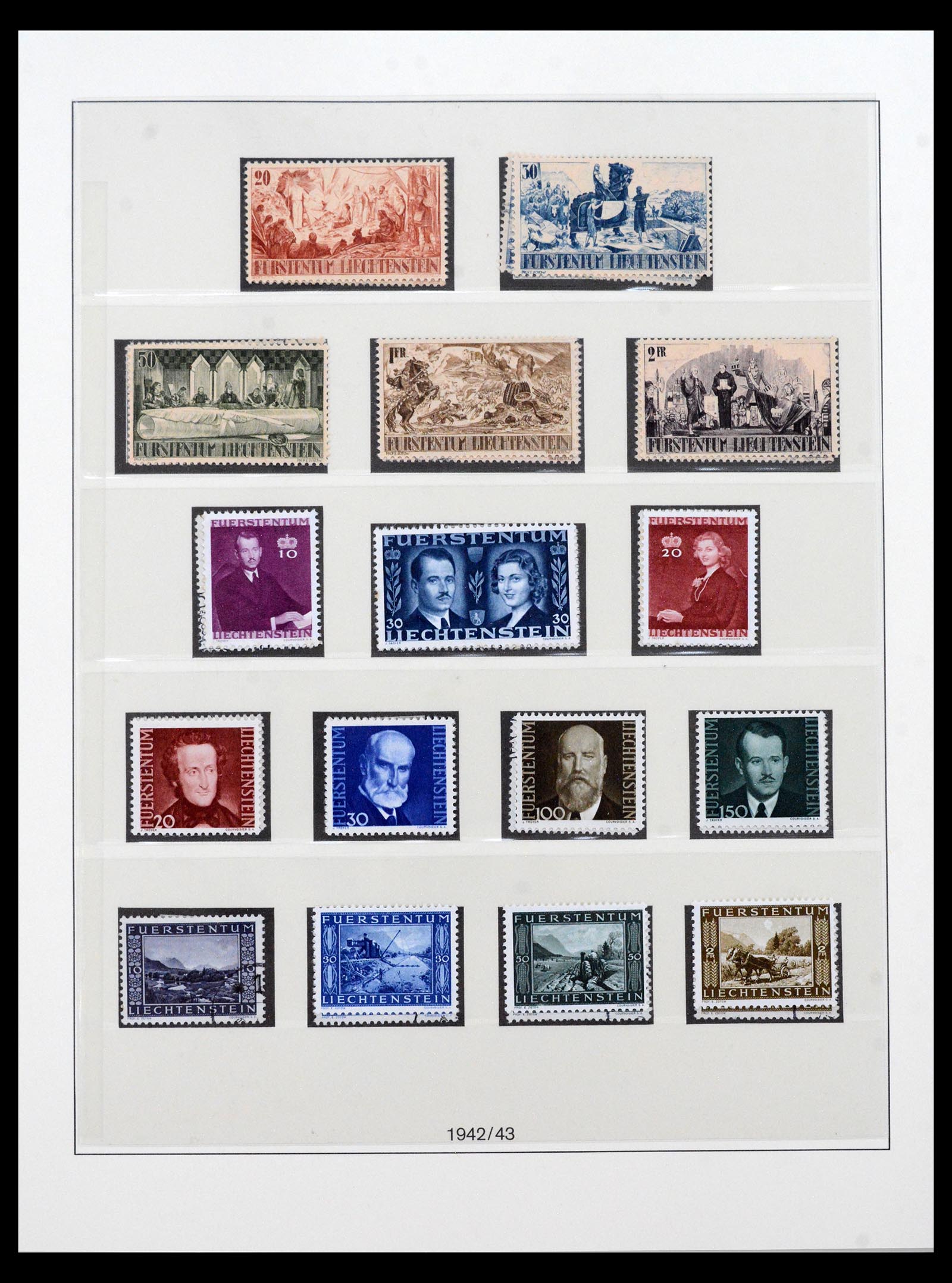 40123 0019 - Postzegel verzameling 40123 Liechtenstein 1912-2018.