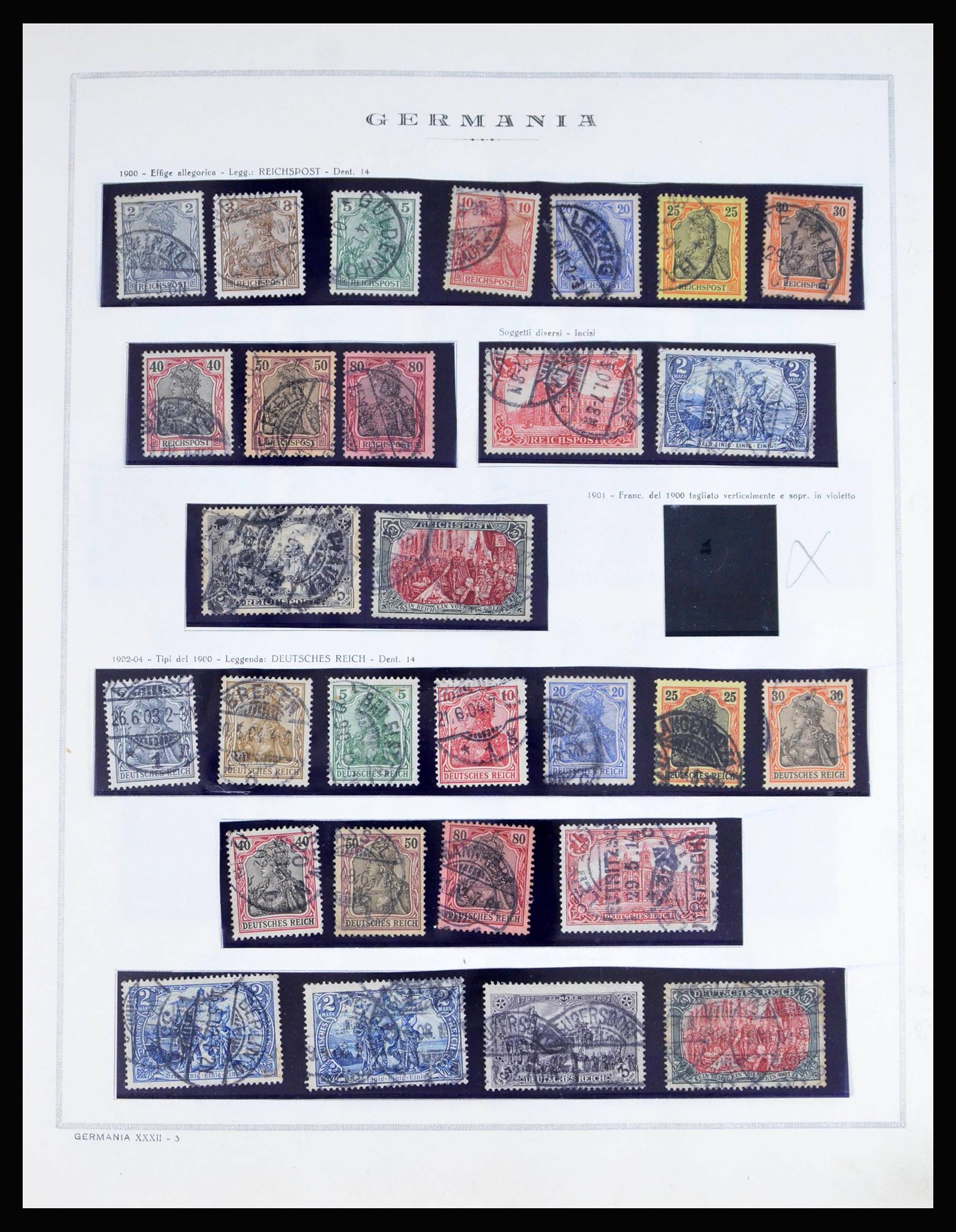 40125 0004 - Postzegelverzameling 40125 Duitse Rijk compleet 1872-1945.