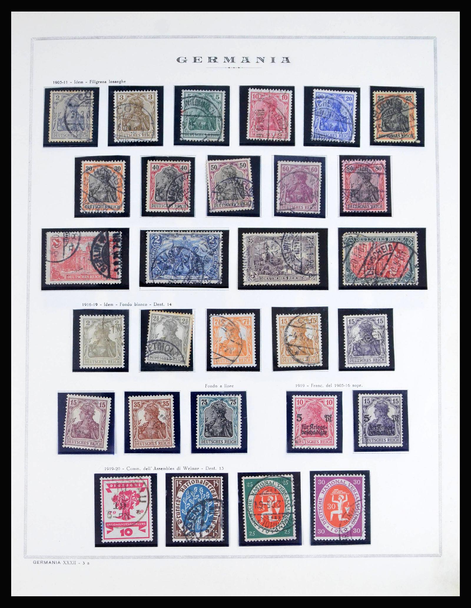 40125 0005 - Postzegelverzameling 40125 Duitse Rijk compleet 1872-1945.